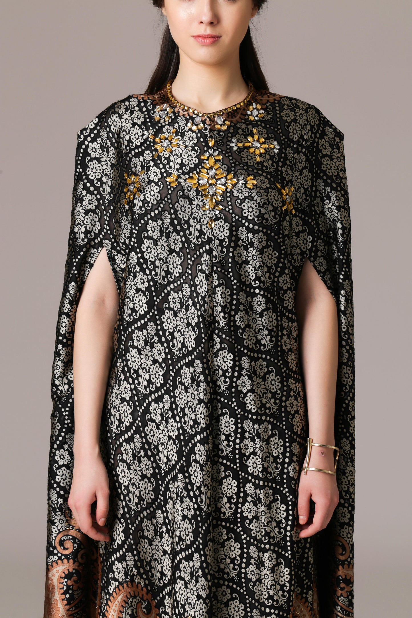 Brave - Black Baroque Kaftan