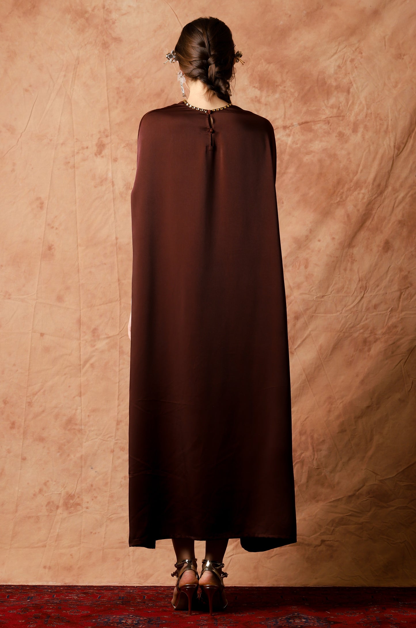 Brave - Brown with Embroidery Kaftan