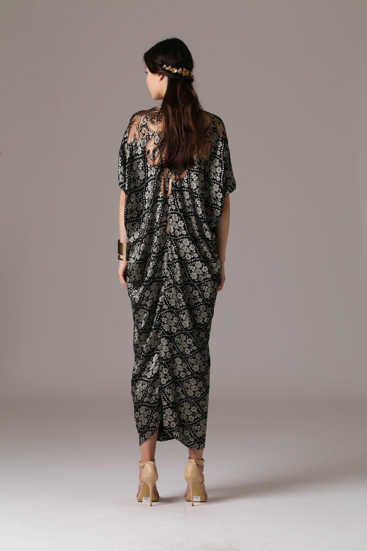 Innocence - Black Baroque Kaftan