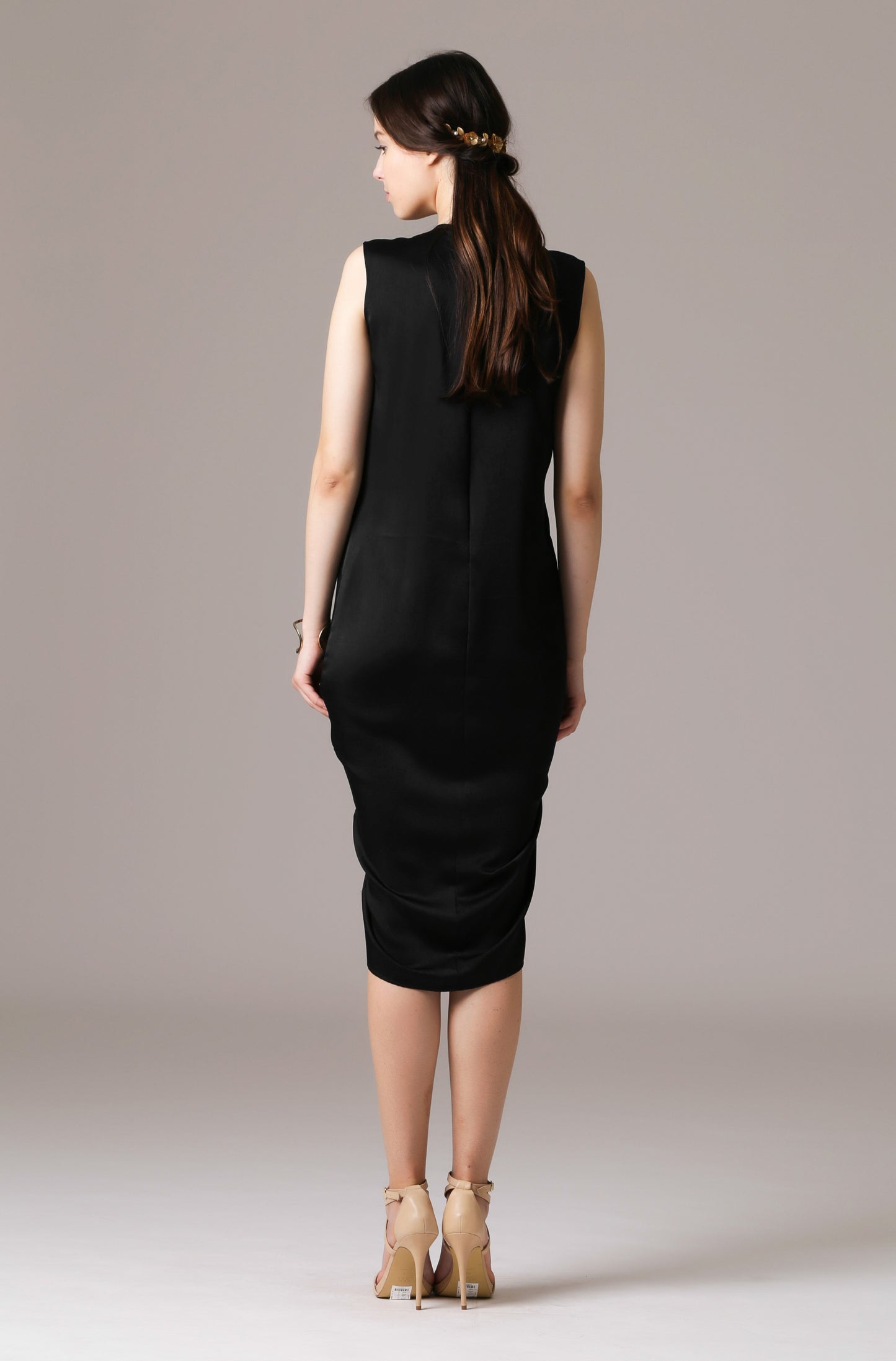 Sincere - Black Midi Dress