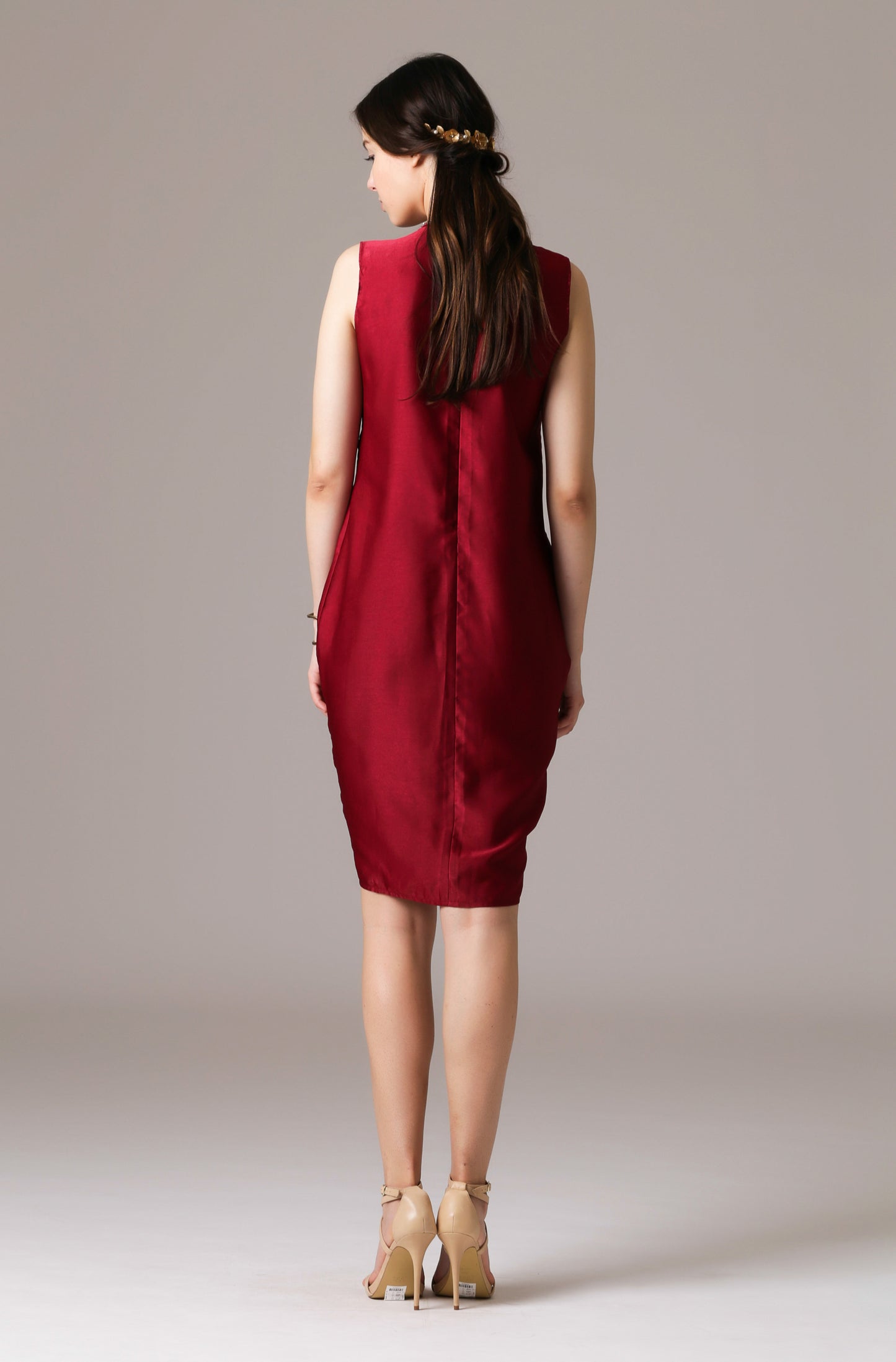 Sincere - Maroon Midi Dress