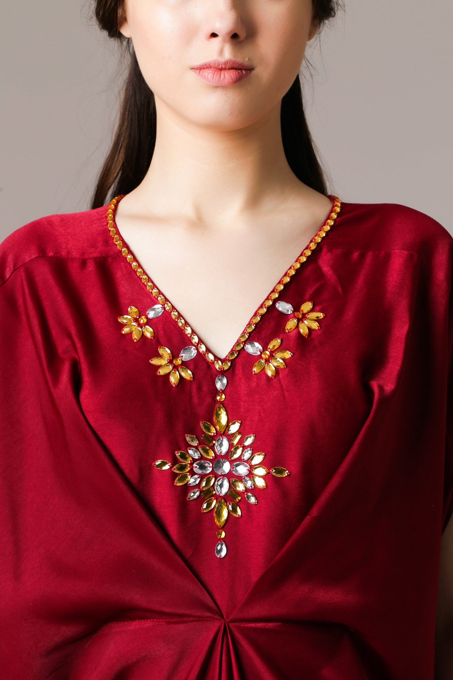 Honesty - Maroon Kaftan