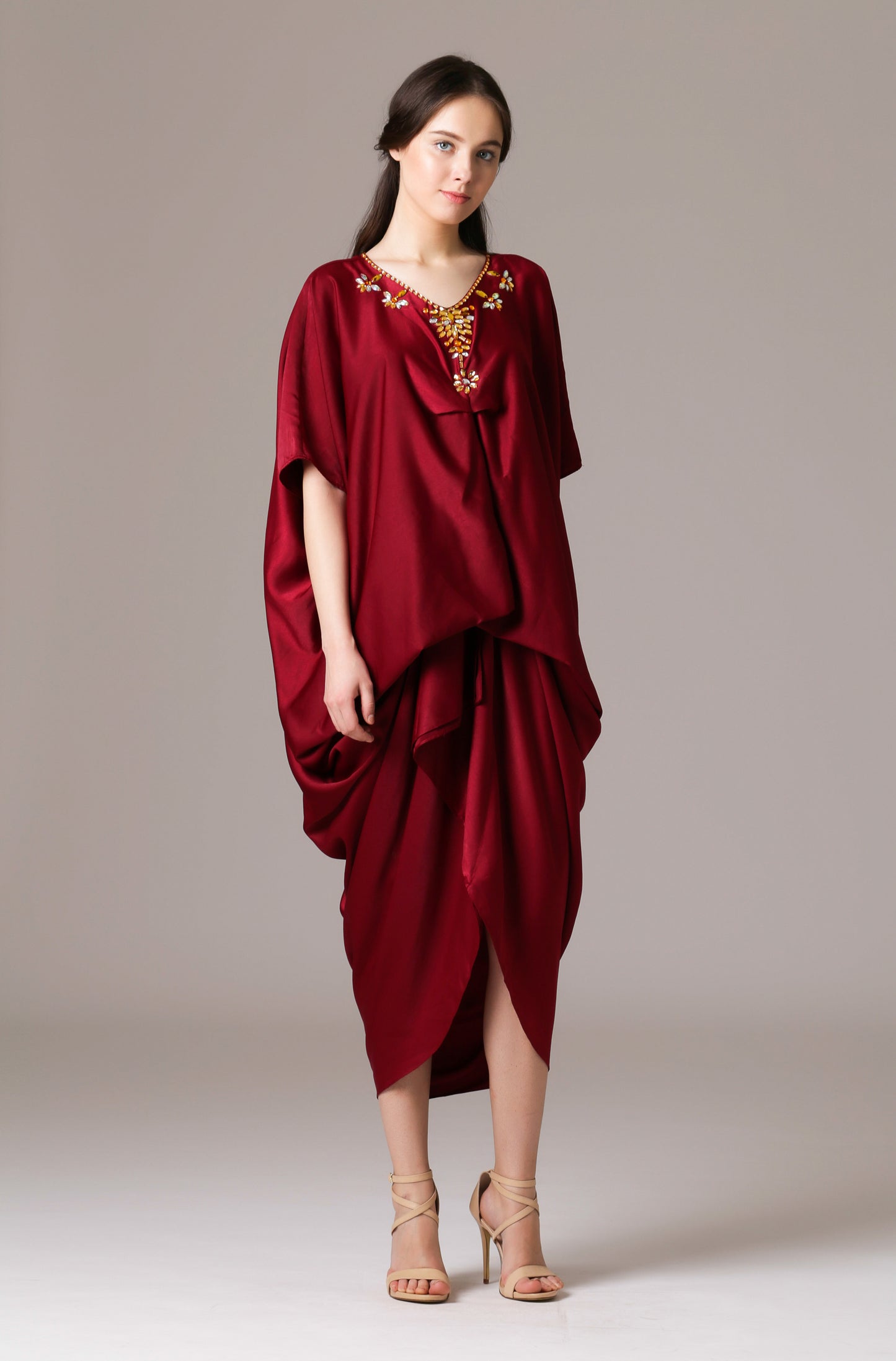 Gracious - Maroon Kaftan