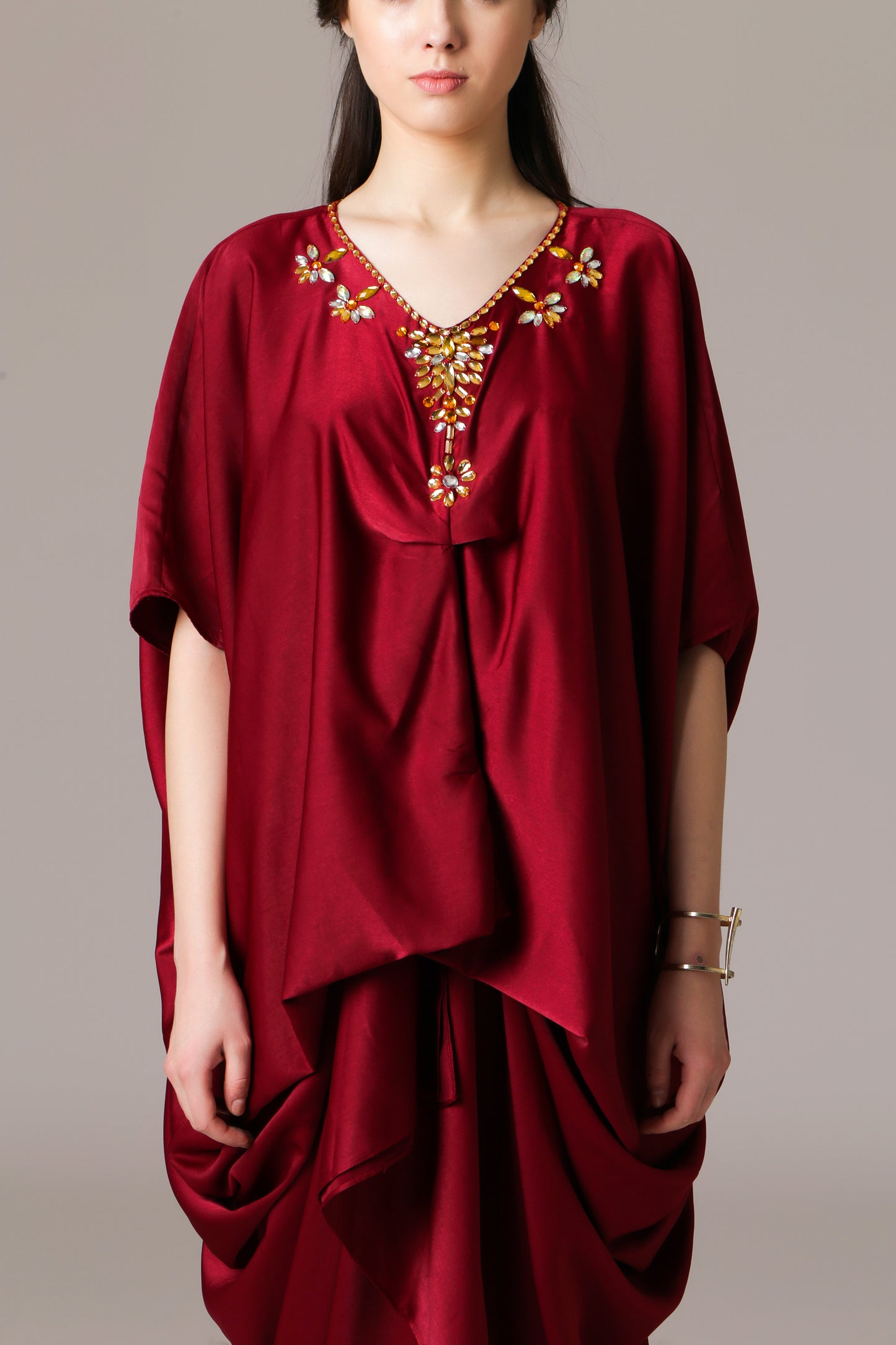Gracious - Maroon Kaftan