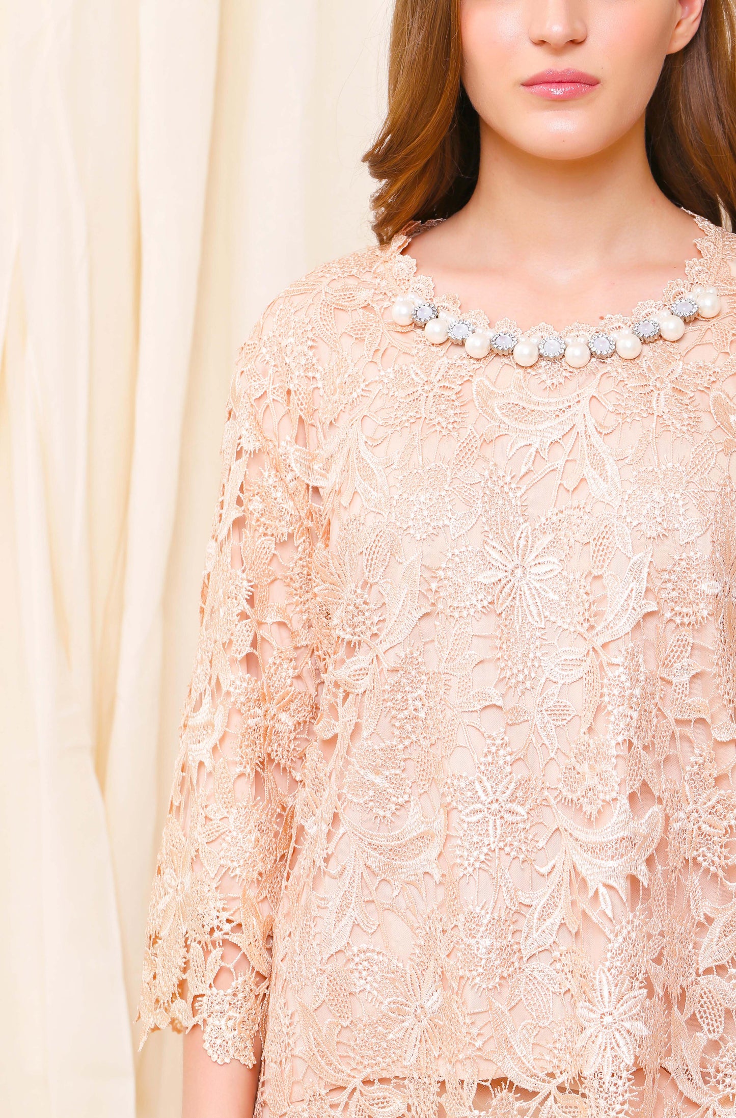 Wise - Beige Flower Top