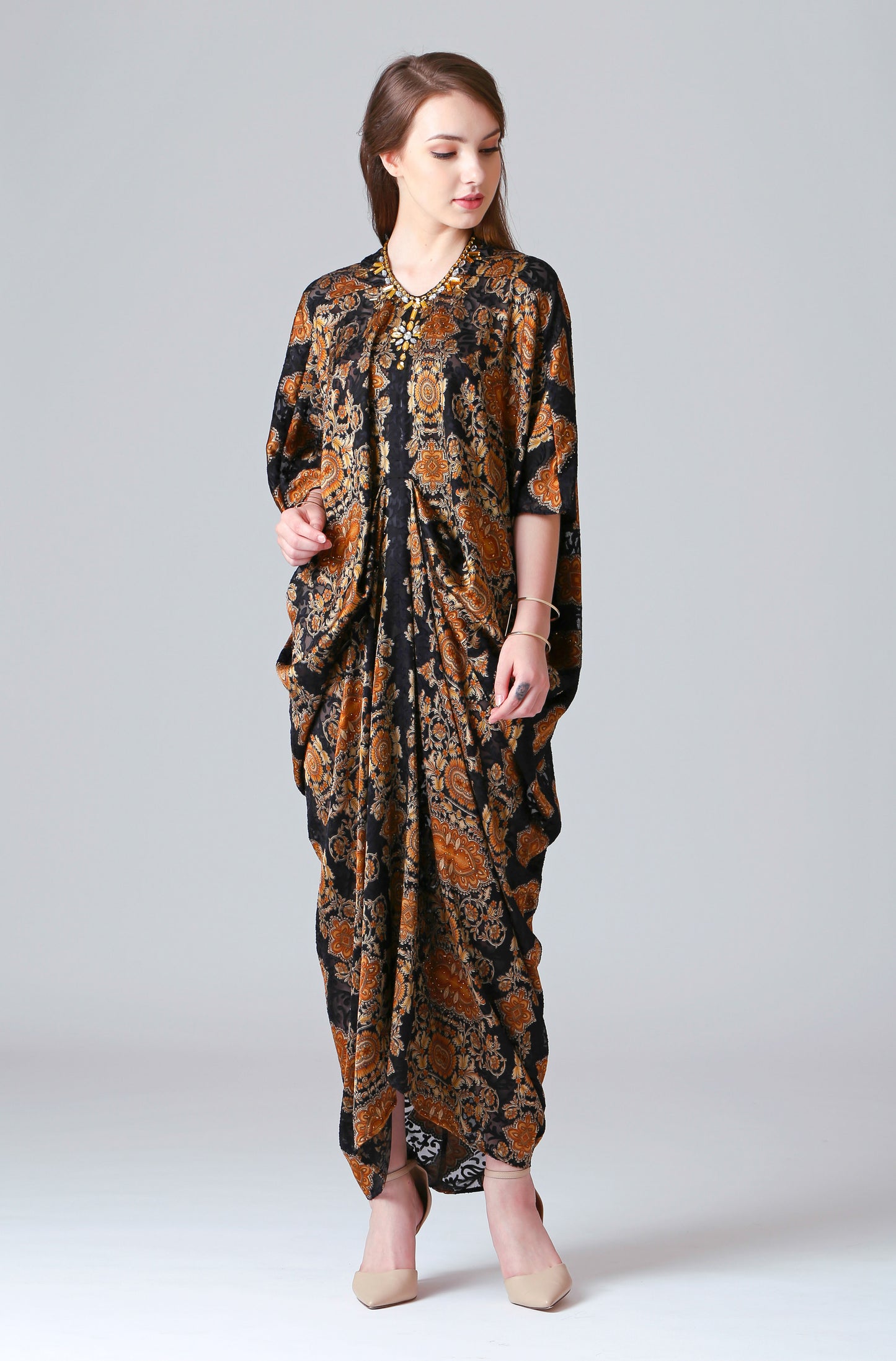 Humble - Black Gold Baroque Kaftan
