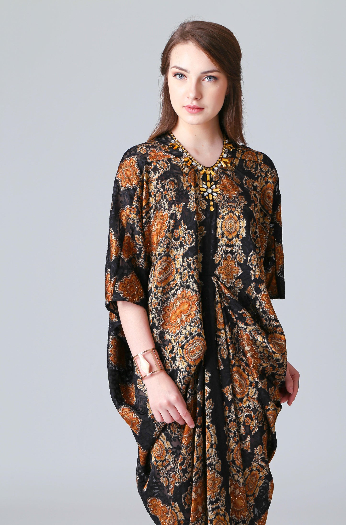 Humble - Black Gold Baroque Kaftan