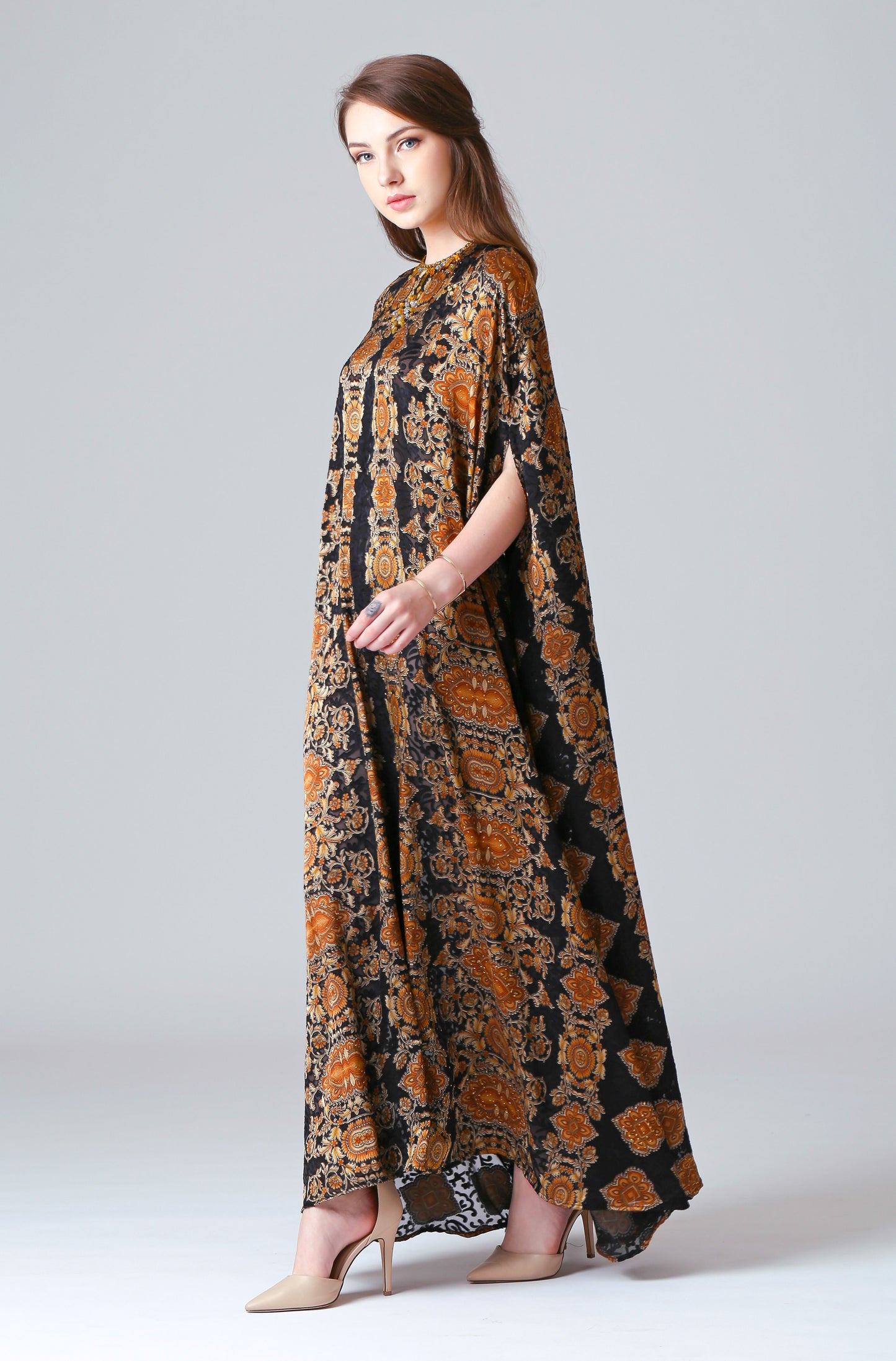 Brave - Black Gold Baroque Kaftan