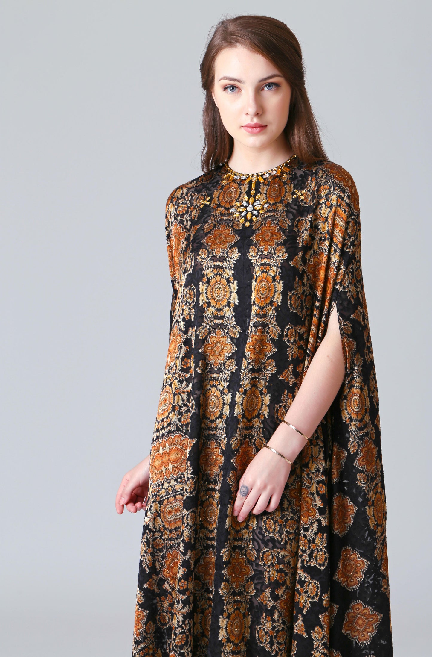 Brave - Black Gold Baroque Kaftan