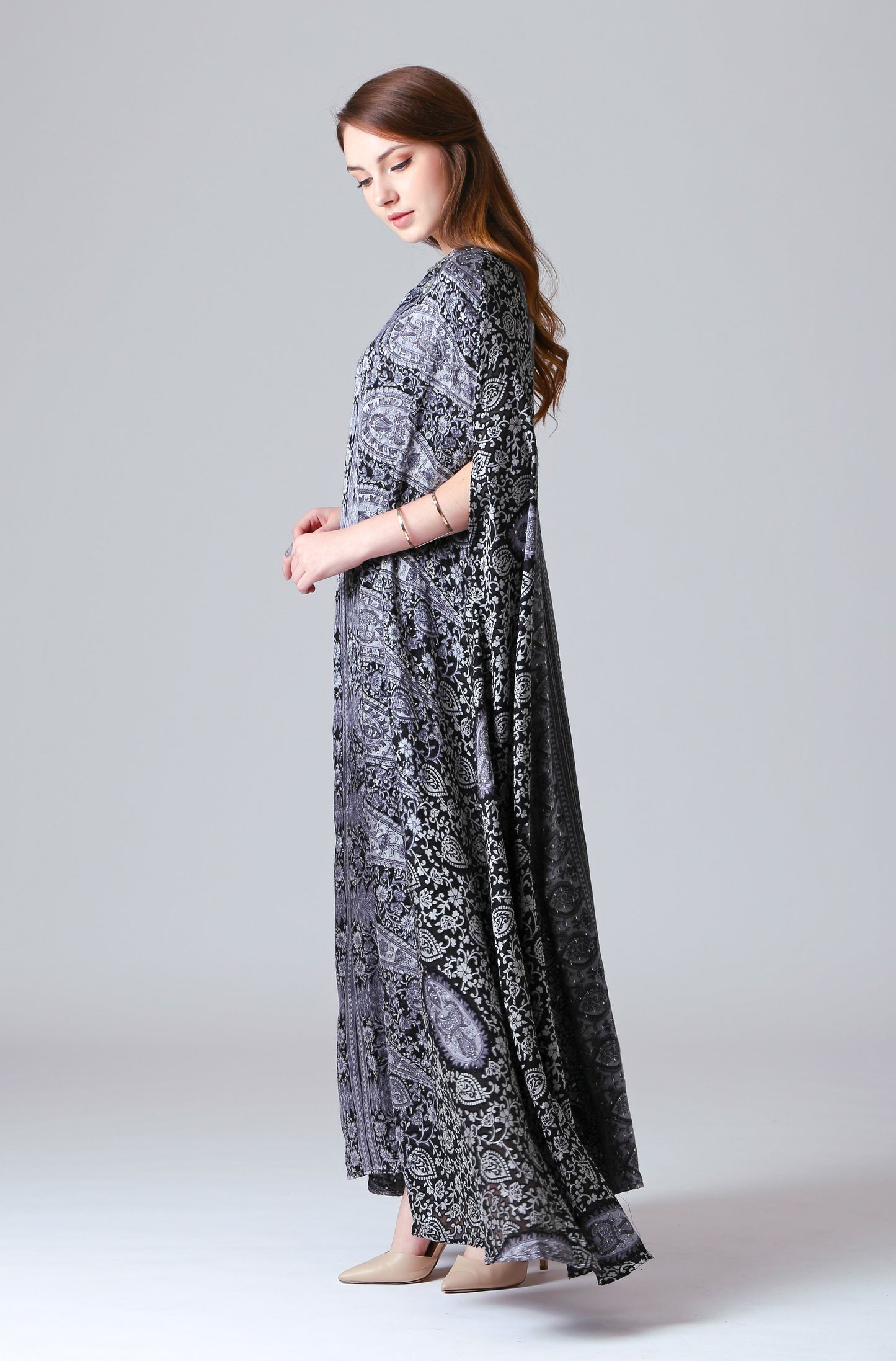 Brave - Grey Paisley Kaftan