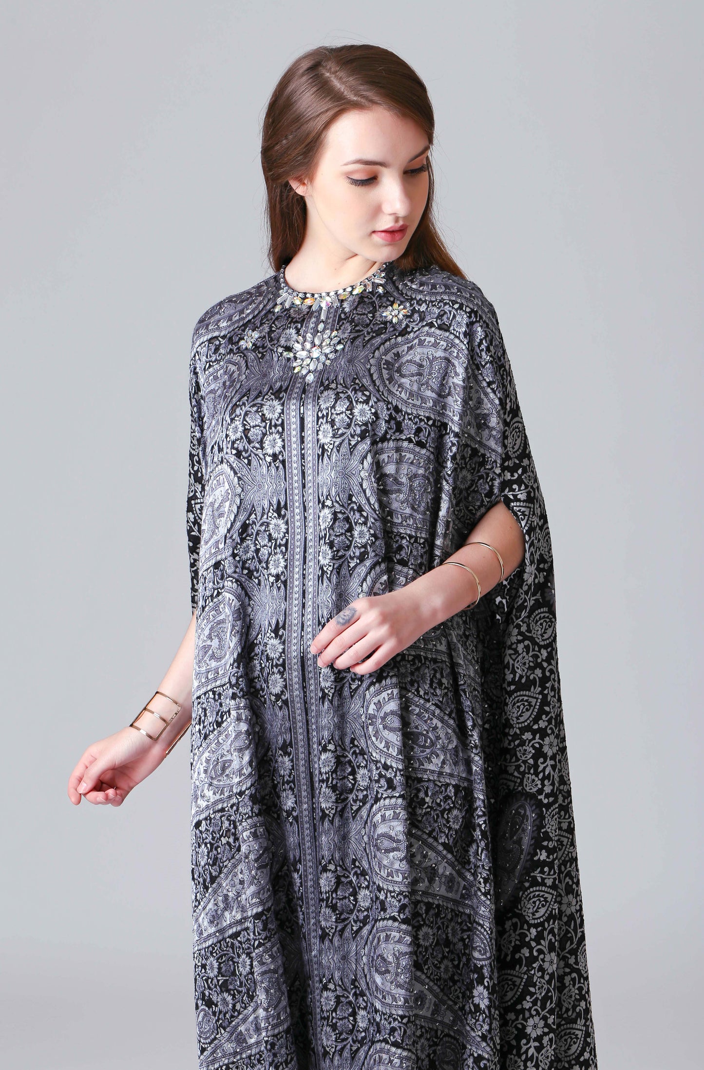 Brave - Grey Paisley Kaftan