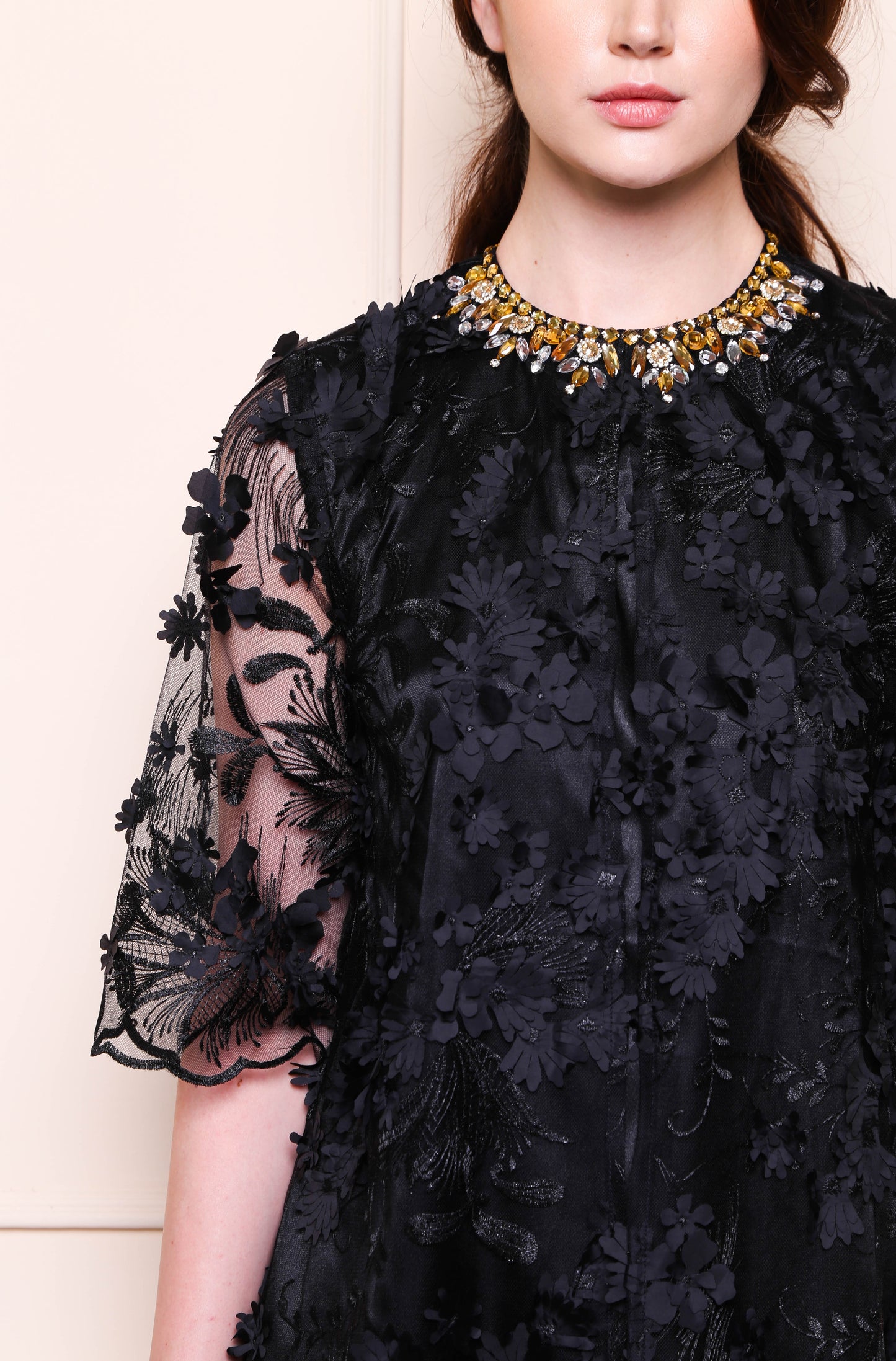 Fearless - Black Floral Dress