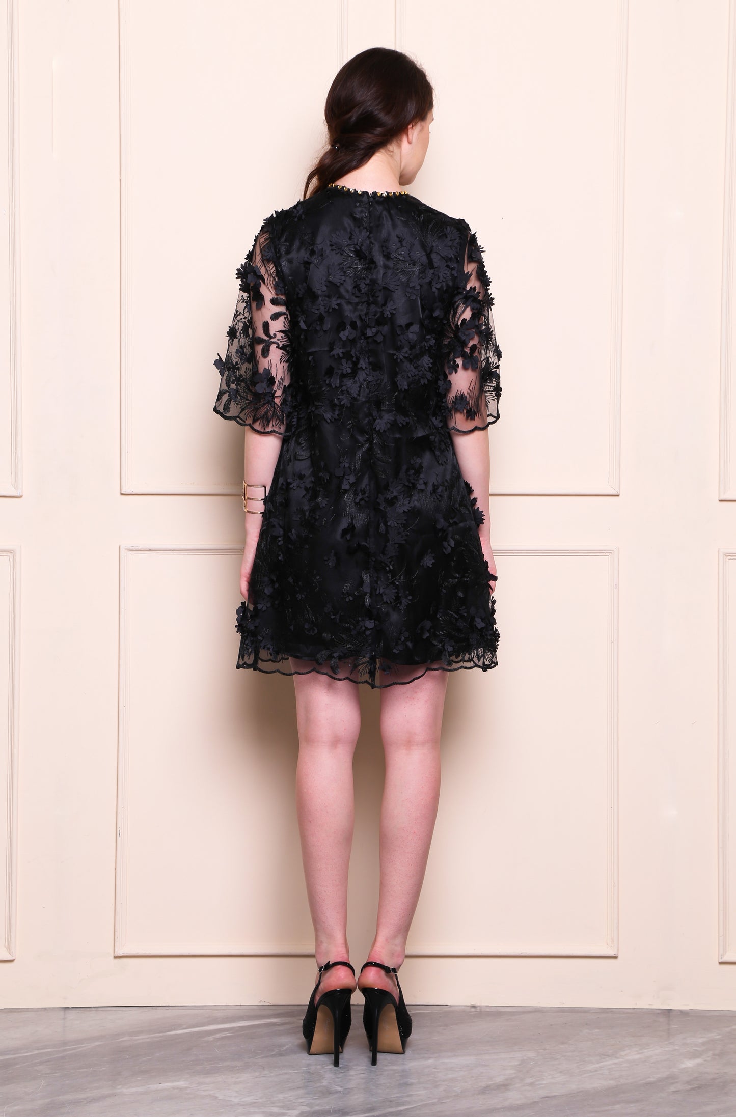 Fearless - Black Floral Dress
