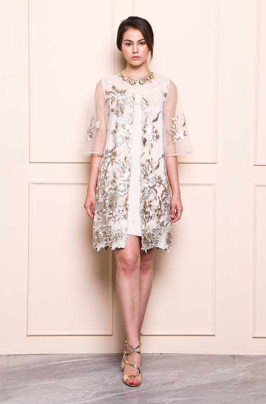 Fearless - White Floral Lace Dress