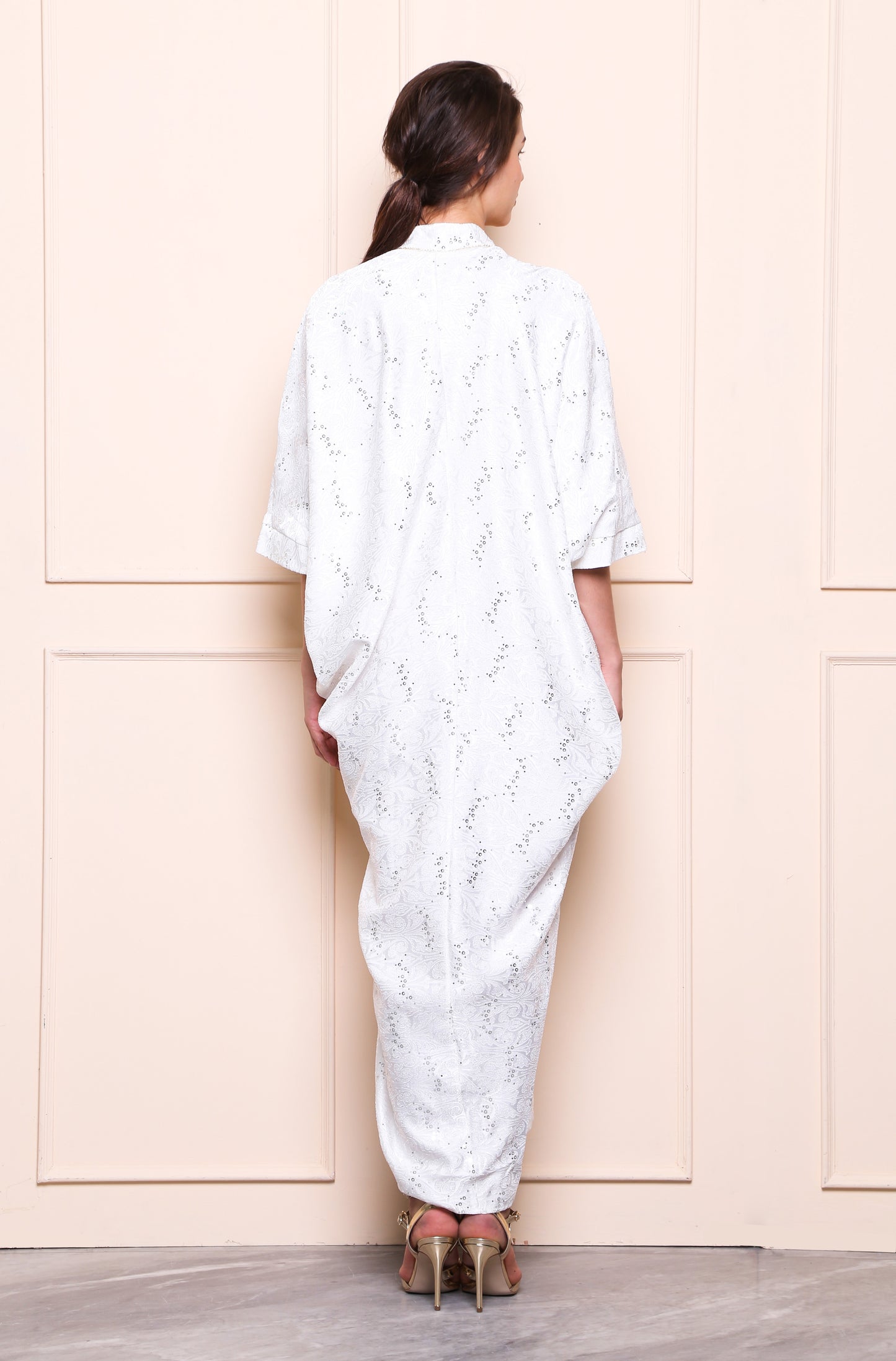 Humble - White Sparkle Kaftan