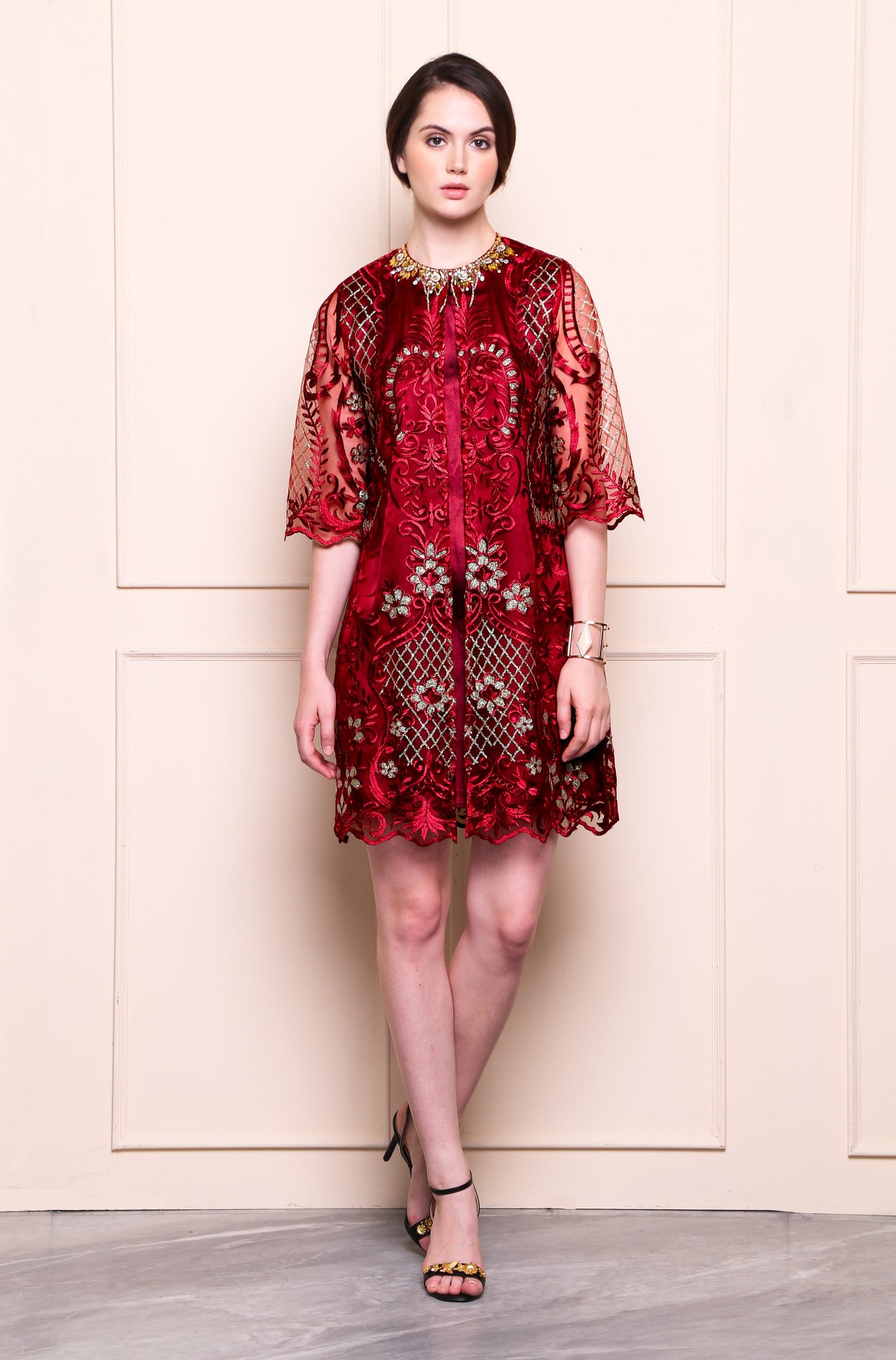 Fearless - Maroon Dress
