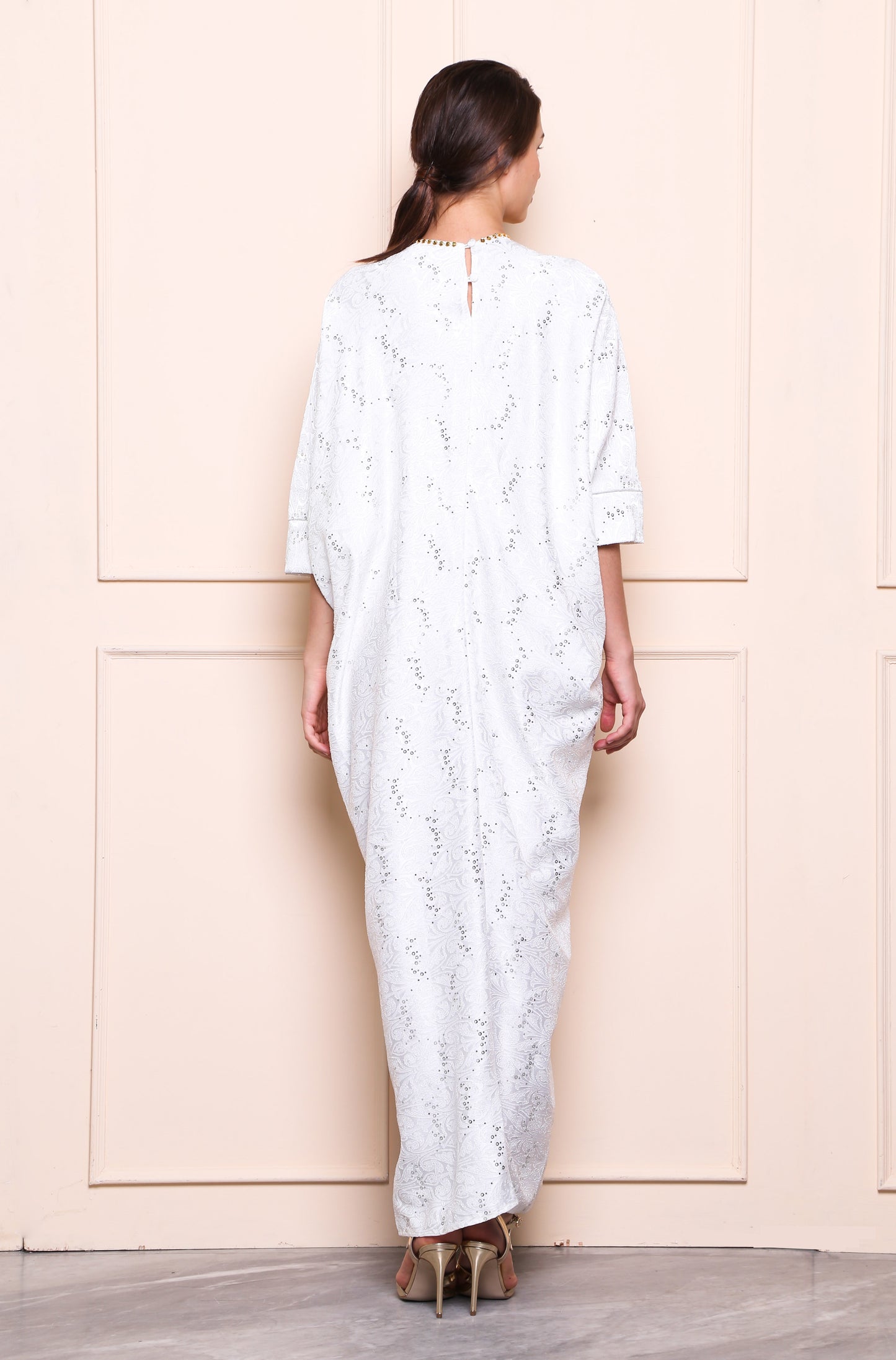 Innocence - White Sparkle Kaftan