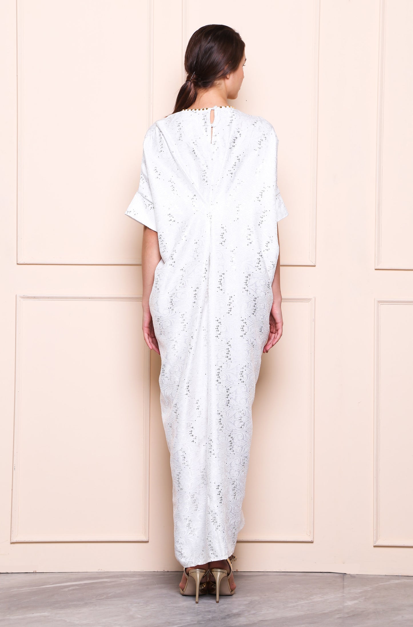 Wise - White Sparkle Kaftan