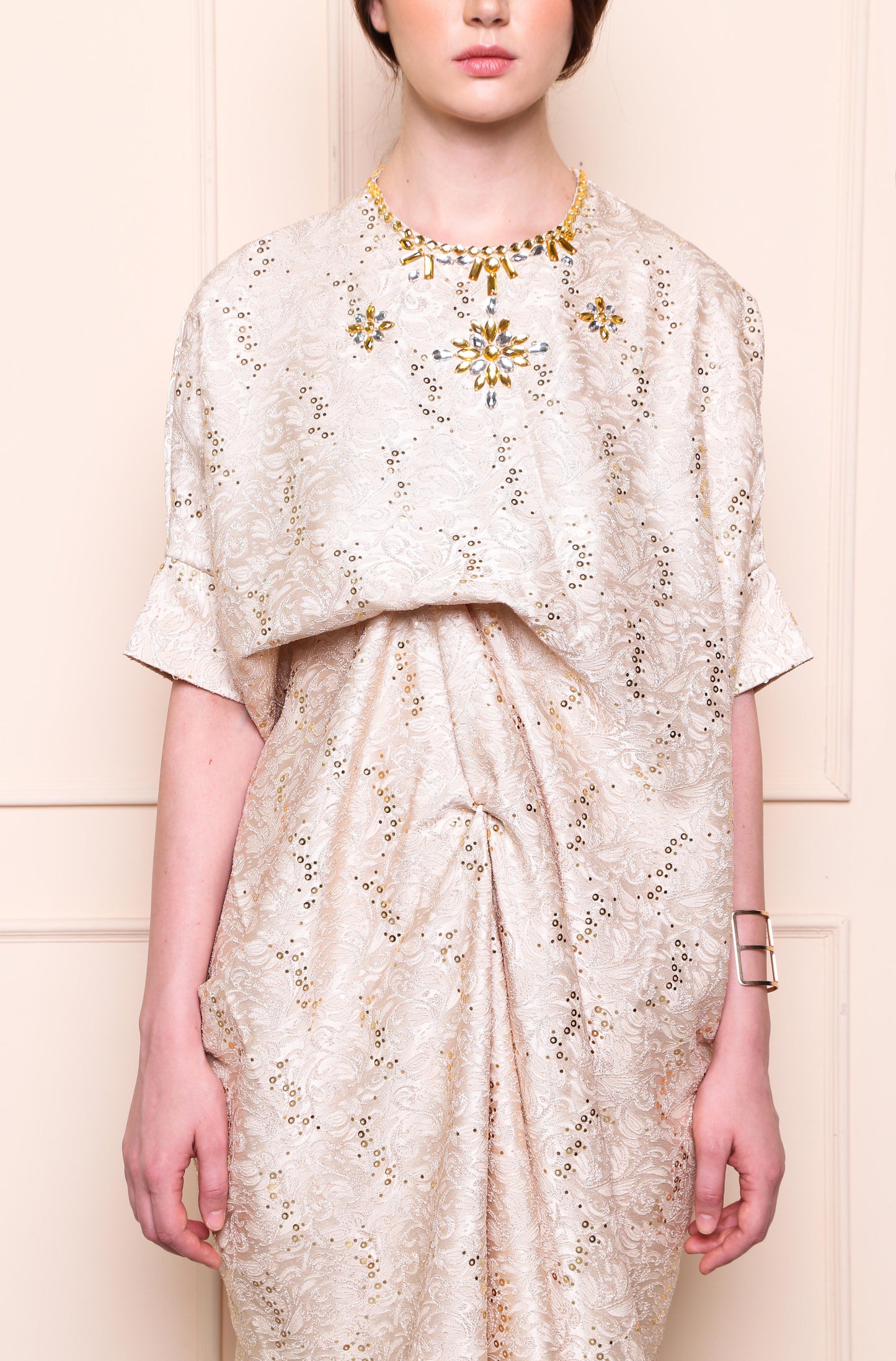 Wise - Beige Sparkle Kaftan