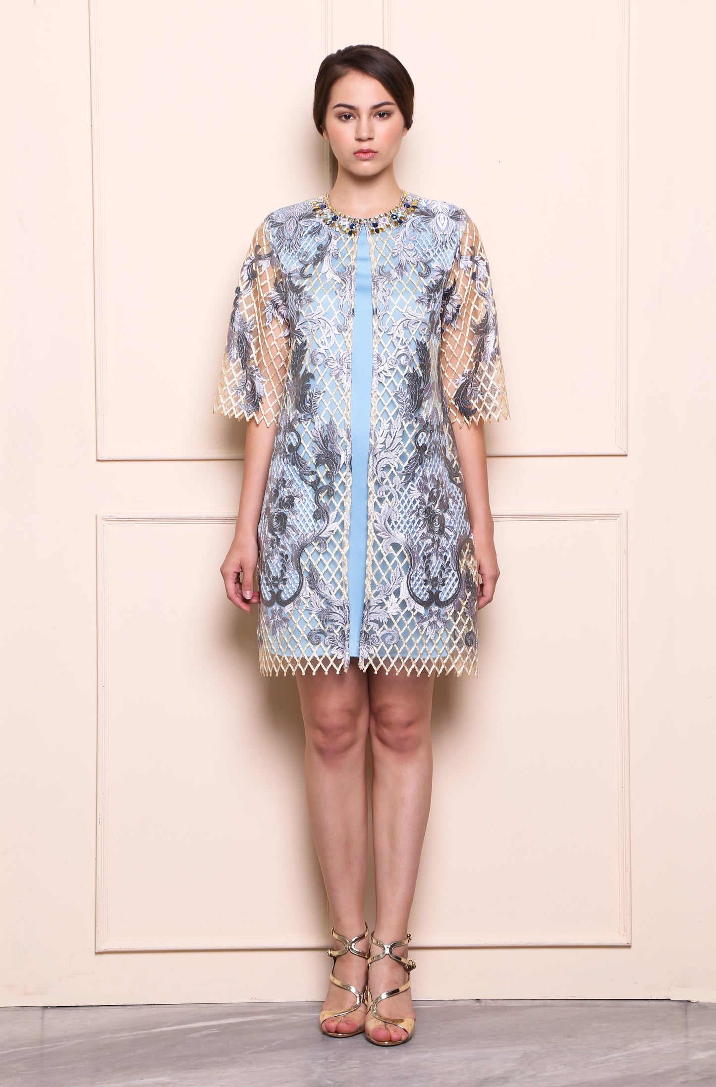 Fearless - Blue Lace Dress