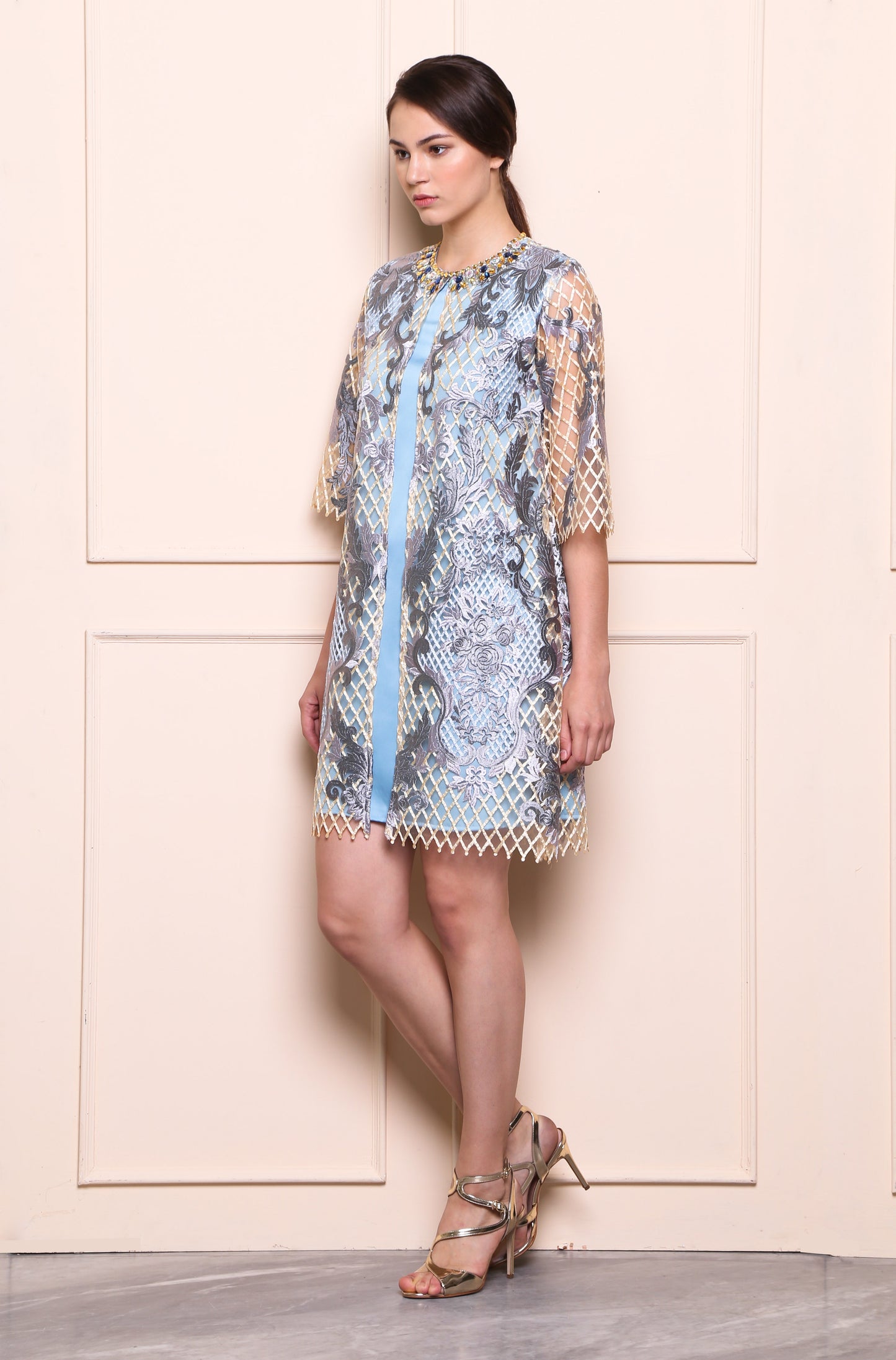 Fearless - Blue Lace Dress