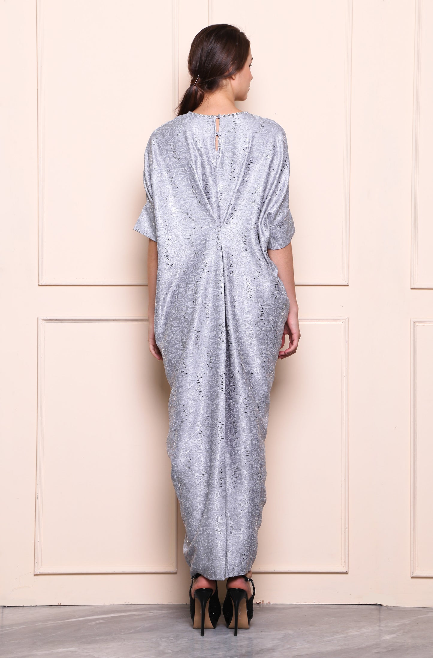 Wise - Grey Sparkle Kaftan