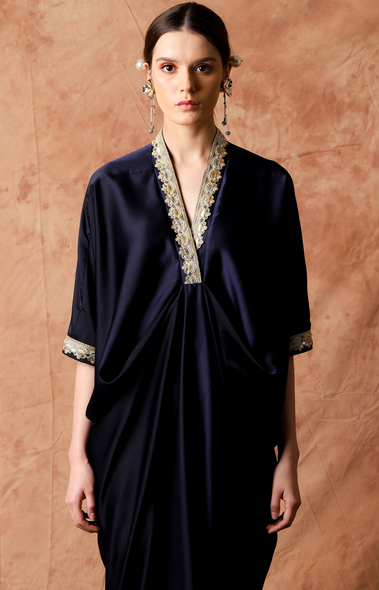 Humble - Navy Gold Kaftan
