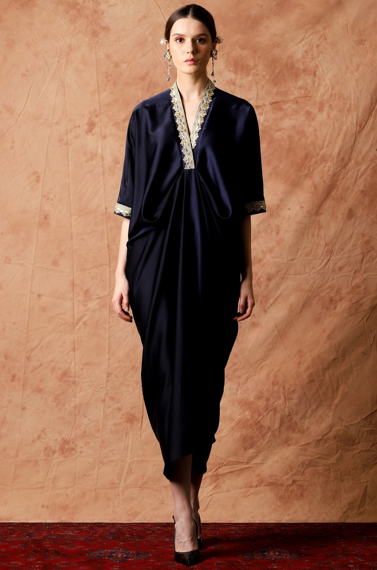 Humble - Navy Gold Kaftan