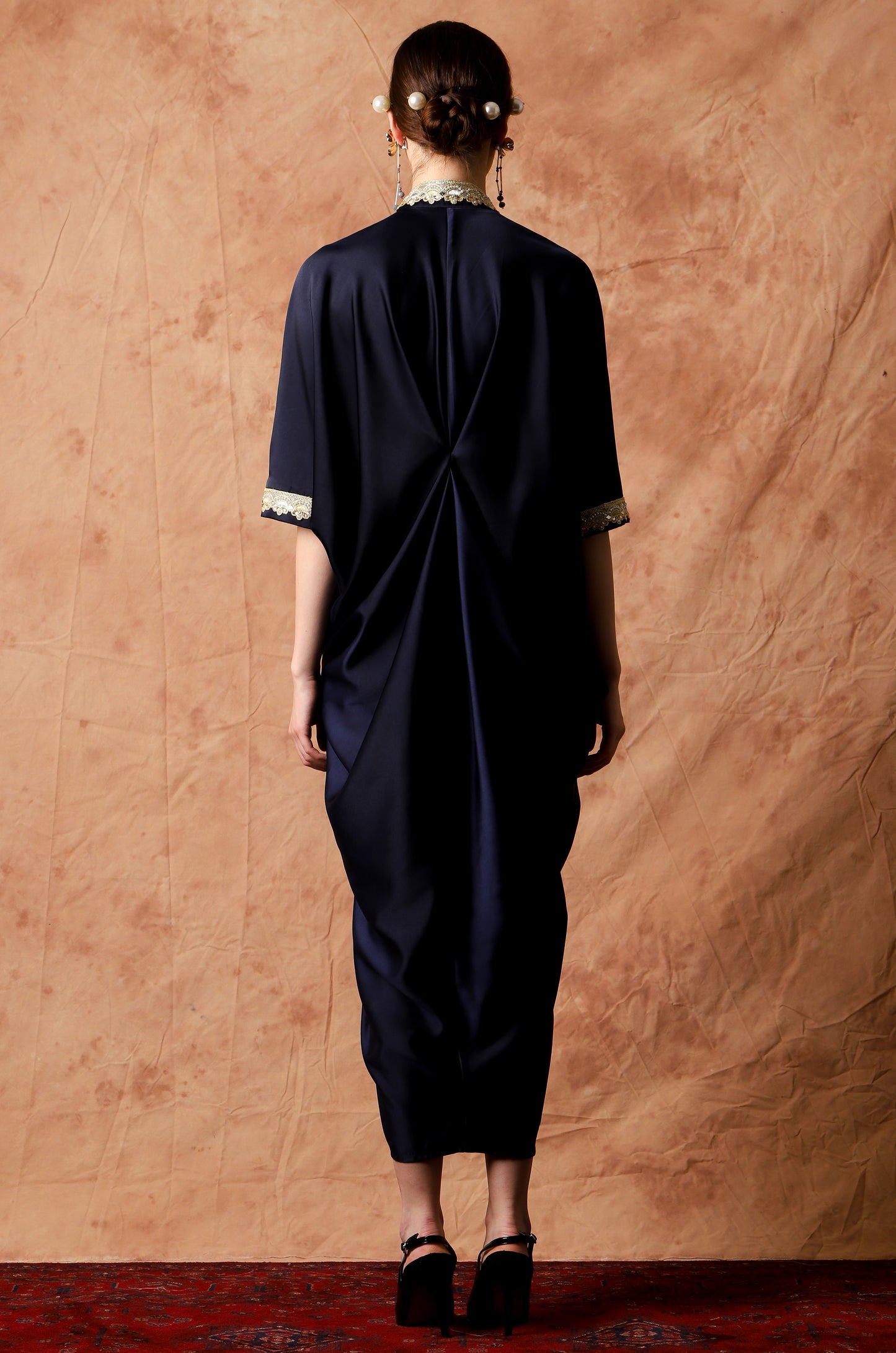 Humble - Navy Gold Kaftan