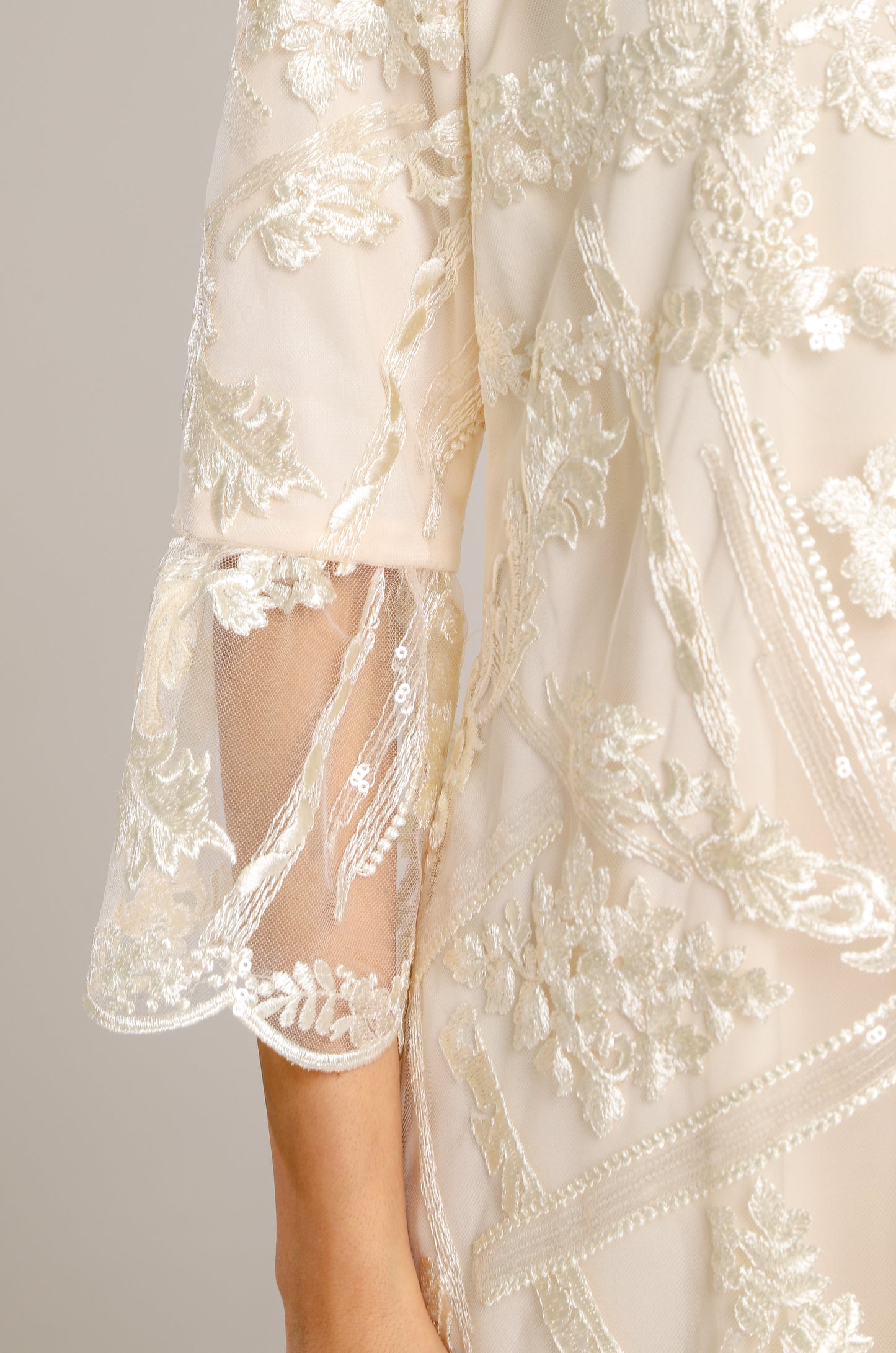 Fearless - White Lace Midi Dress