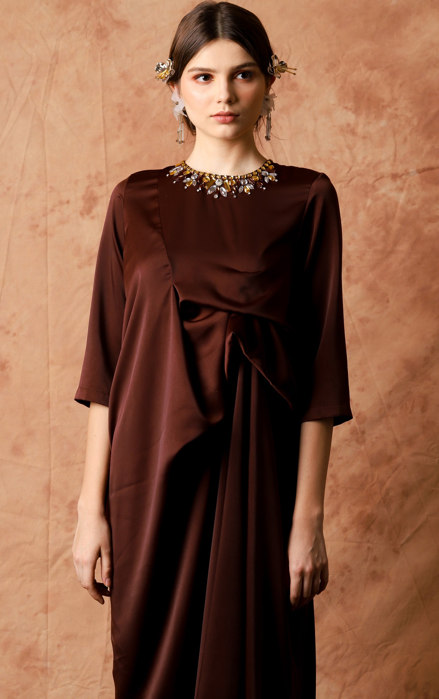 Gracious - Brown Maxi Dress