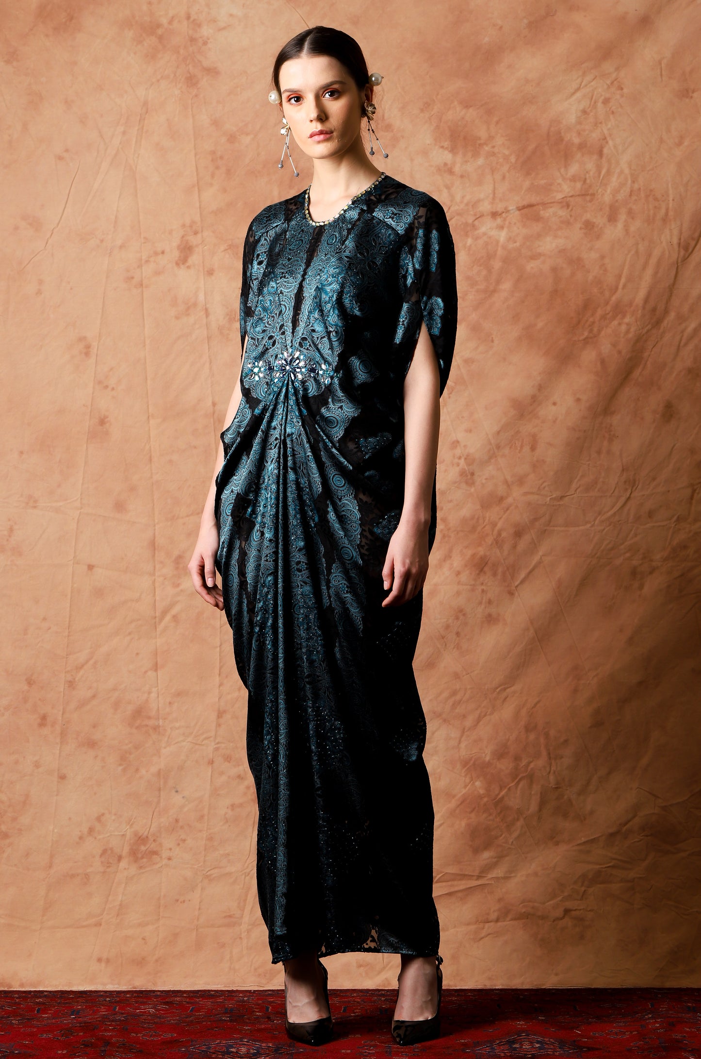 Innocence - Blue Baroque kaftan