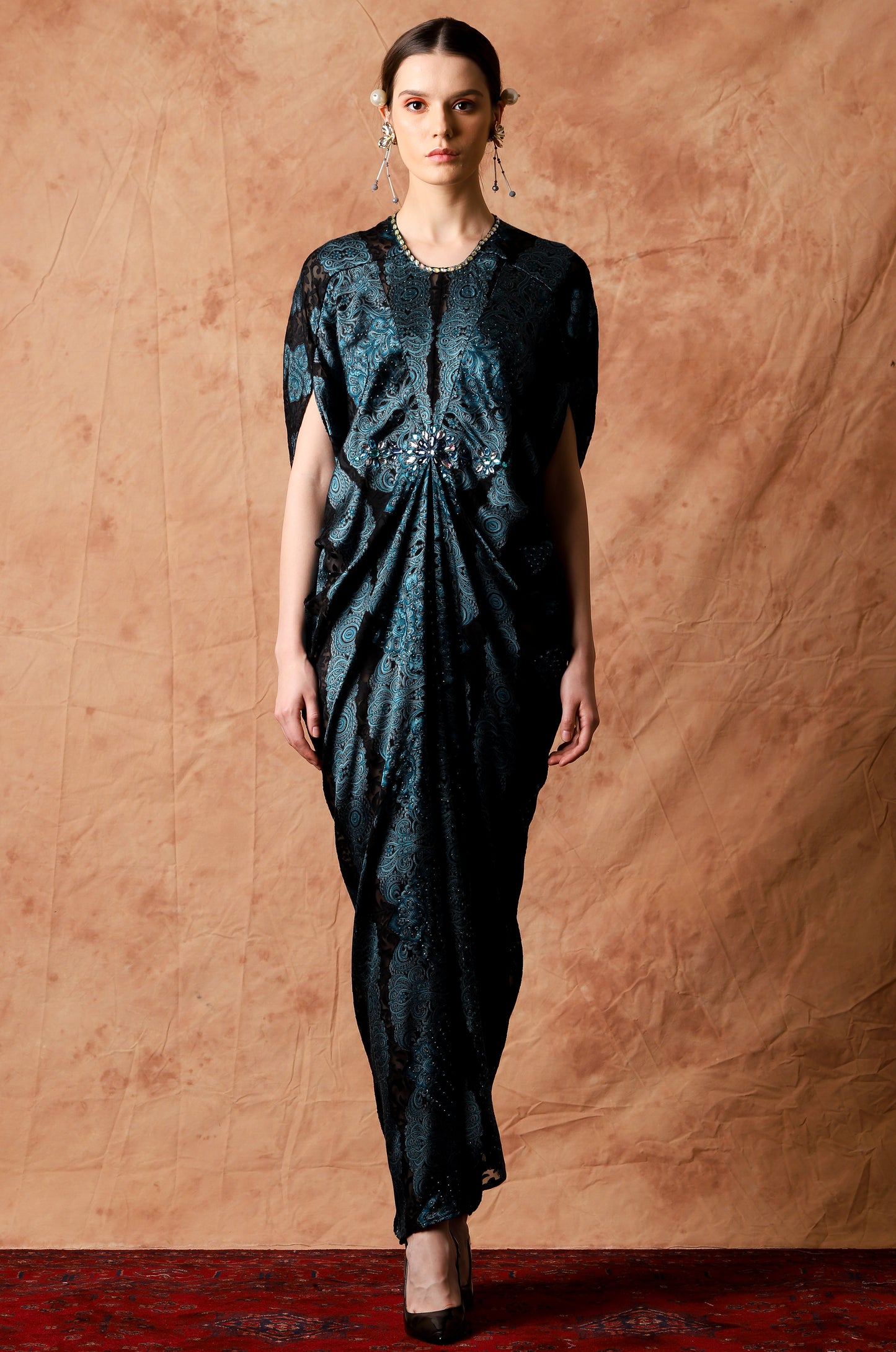 Innocence - Blue Baroque kaftan