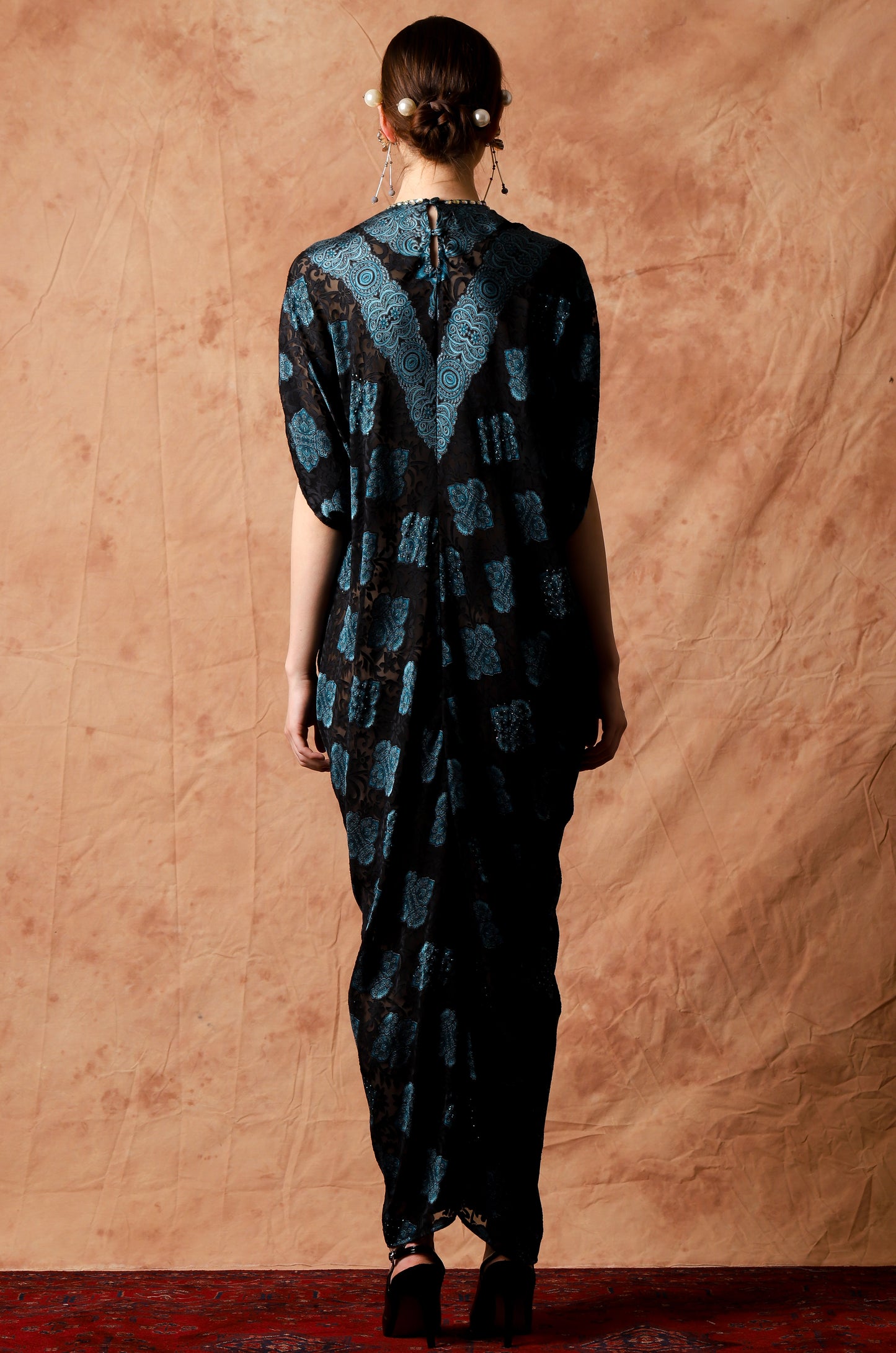 Innocence - Blue Baroque kaftan