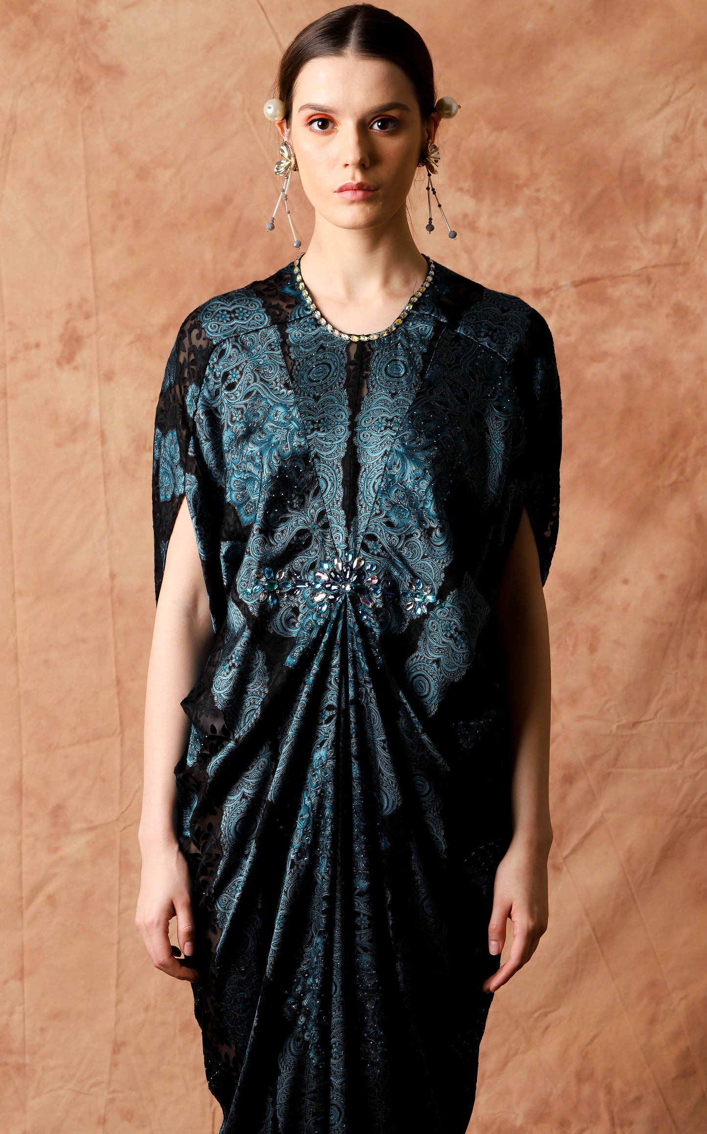Innocence - Blue Baroque kaftan