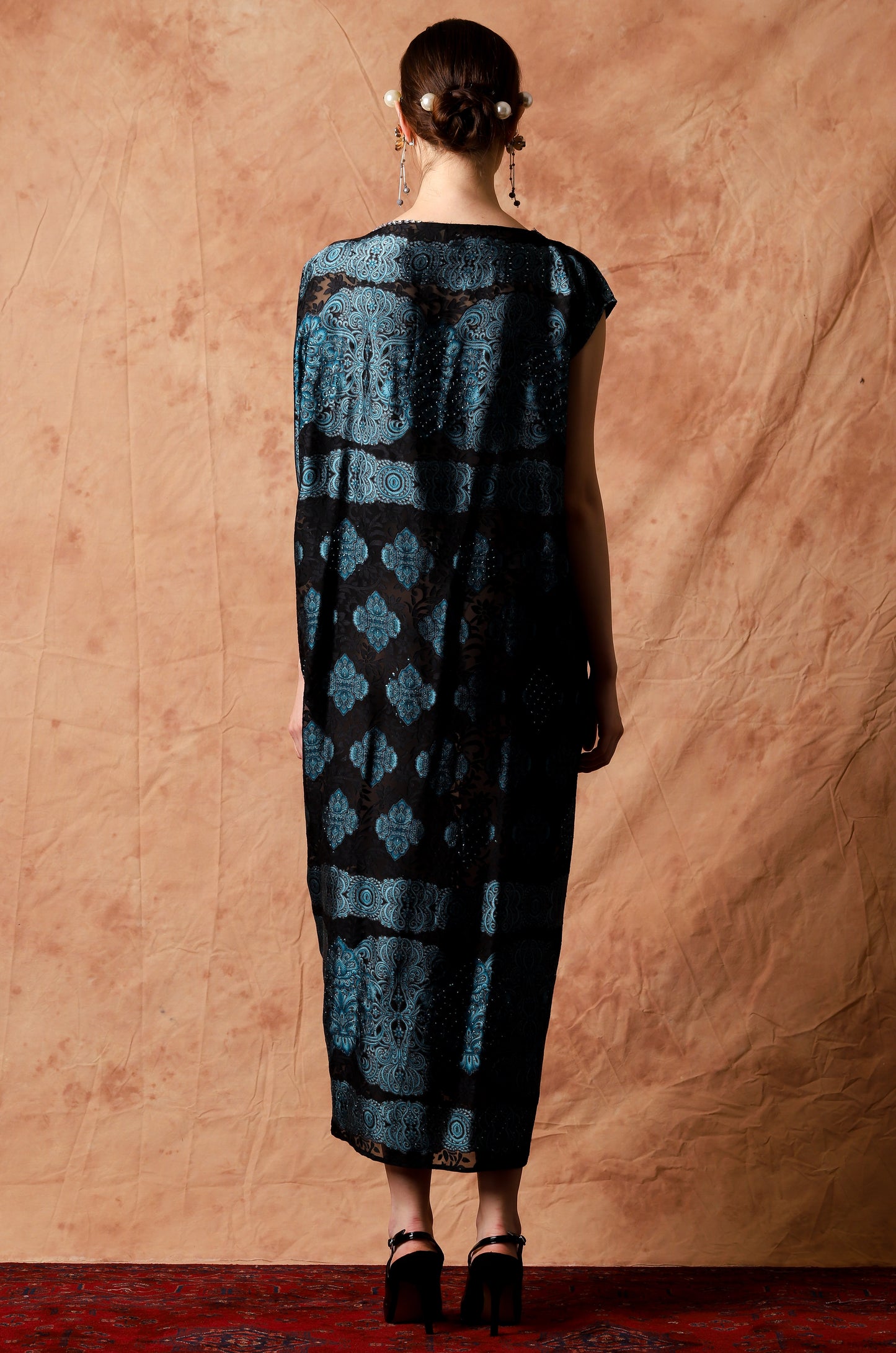 Modesty - Blue Baroque Kaftan