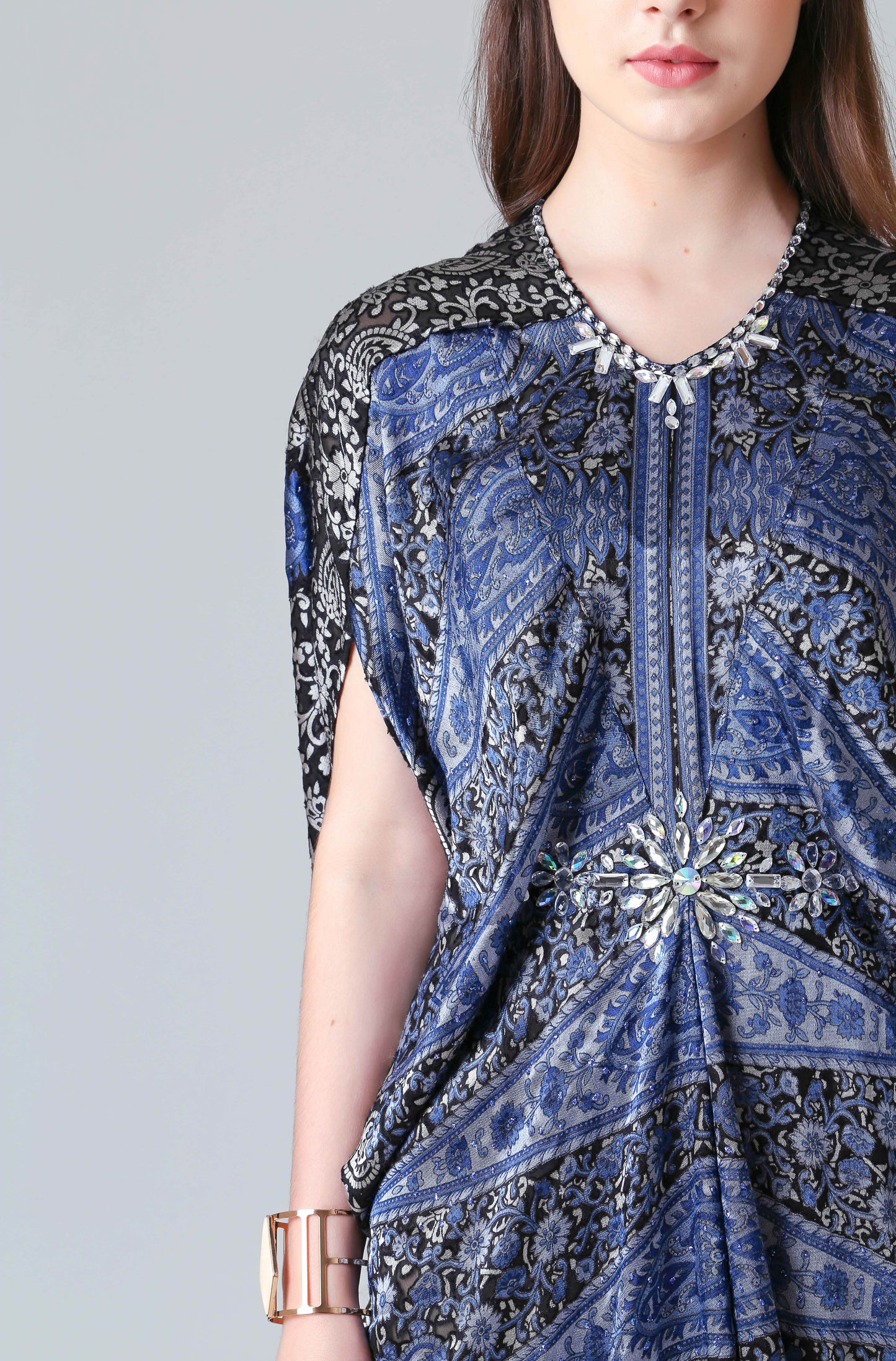 Innocence - Bluish Paisley Kaftan