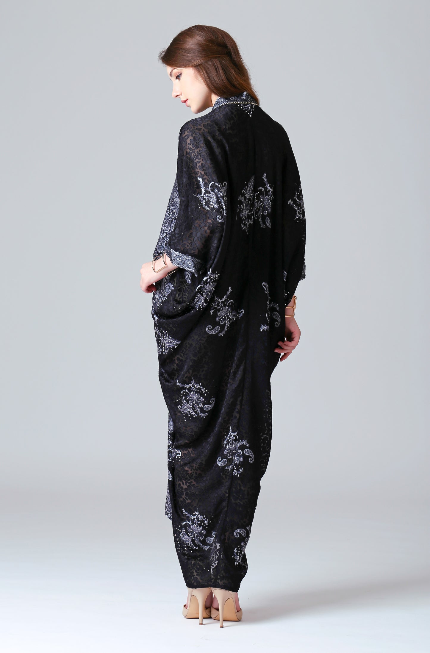 Humble - Grey Black Paisley Kaftan