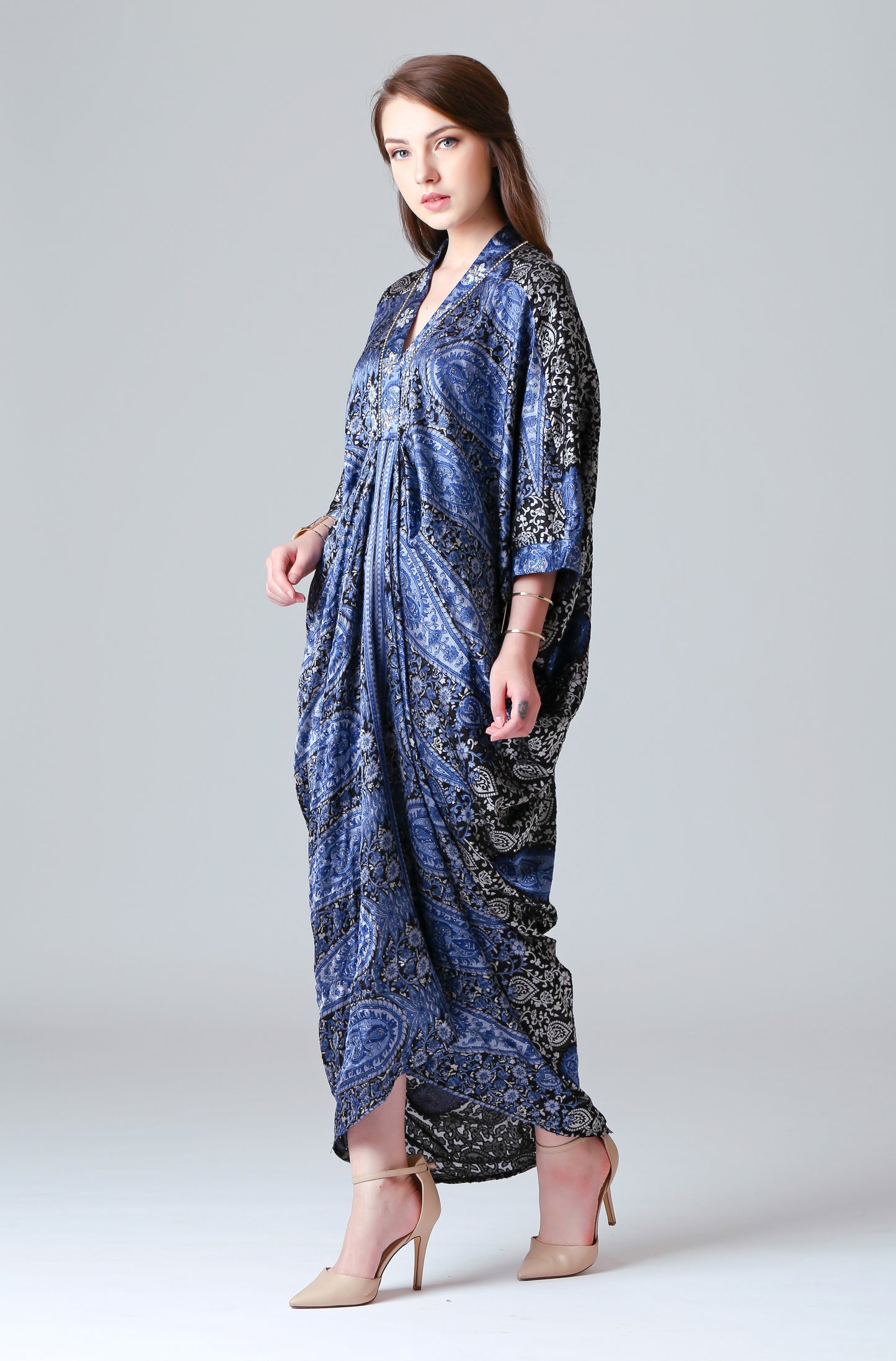 Humble - Bluish Paisley Kaftan