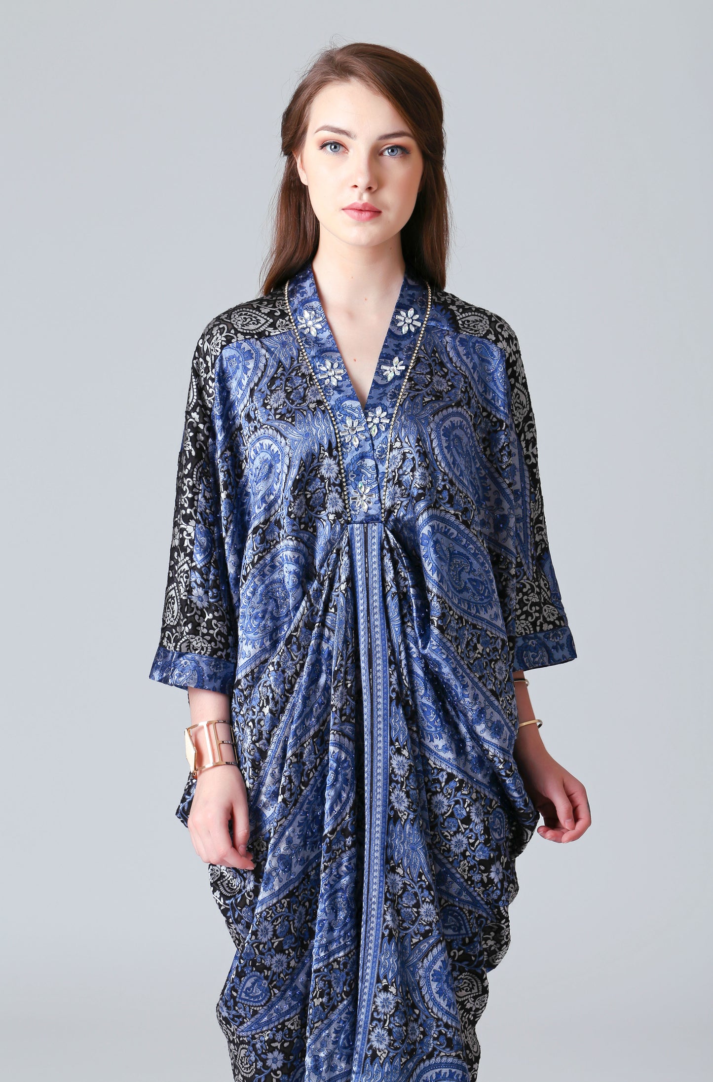 Humble - Bluish Paisley Kaftan