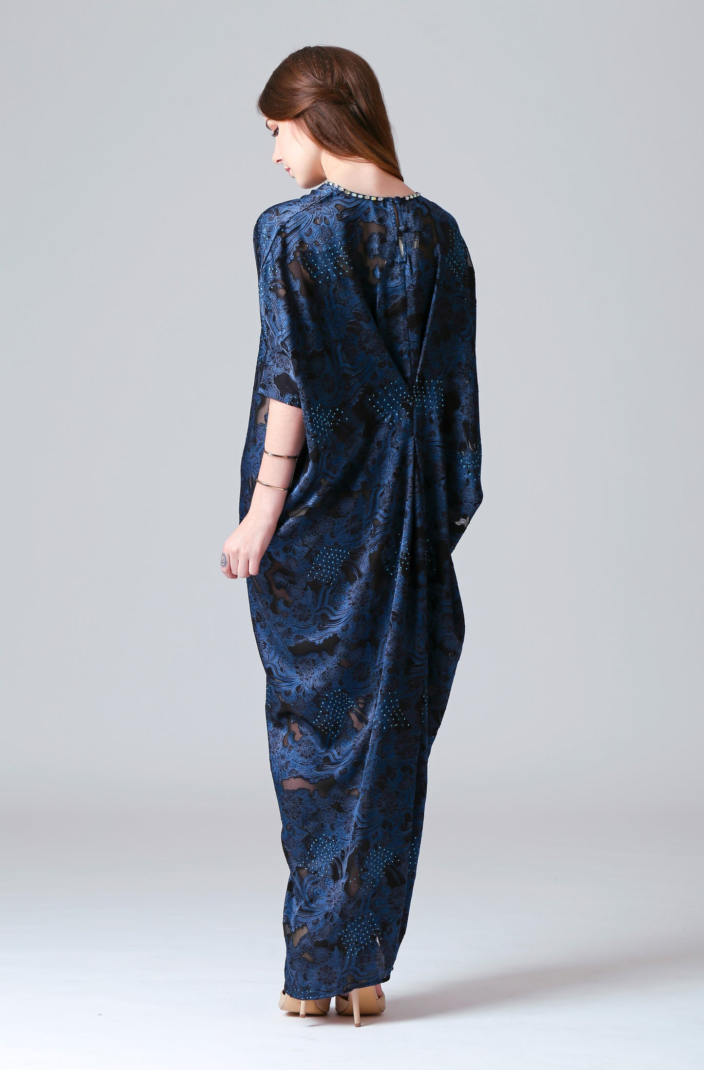 Wise - Blue Baroque Kaftan