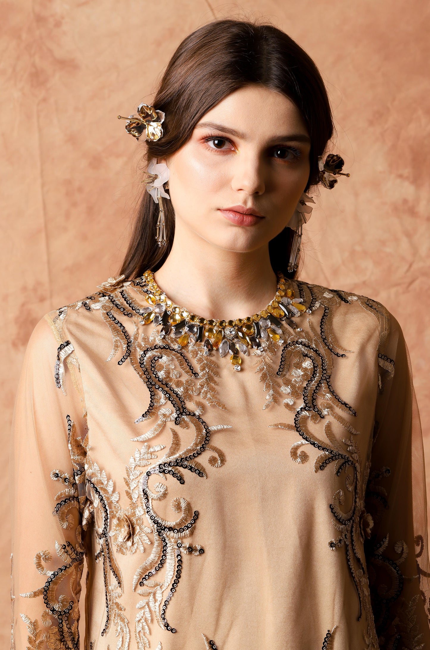 Kindness - Gold Sequin Maxi Dress