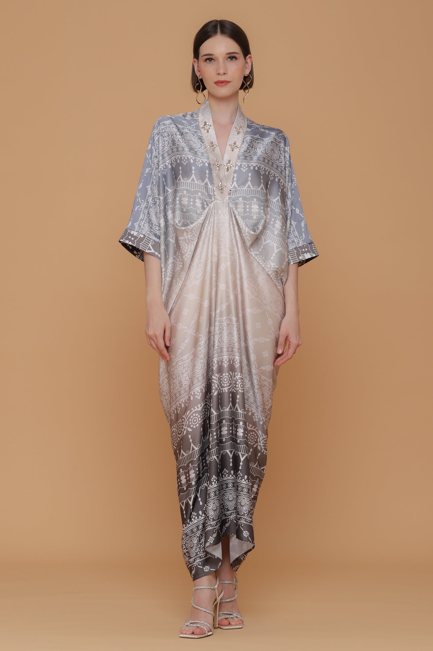 Humble - Greige Printed Kaftan