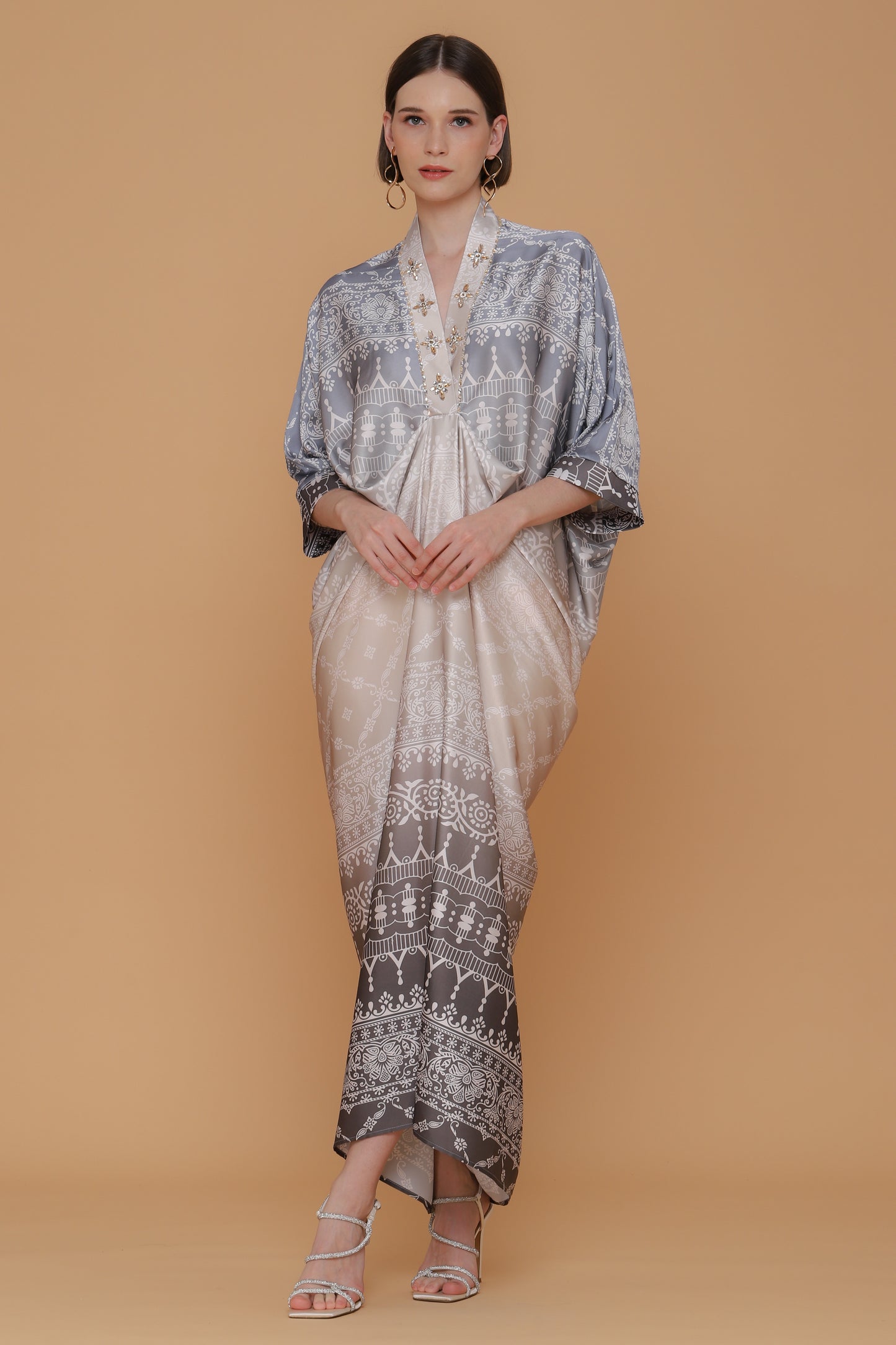 Humble - Greige Printed Kaftan