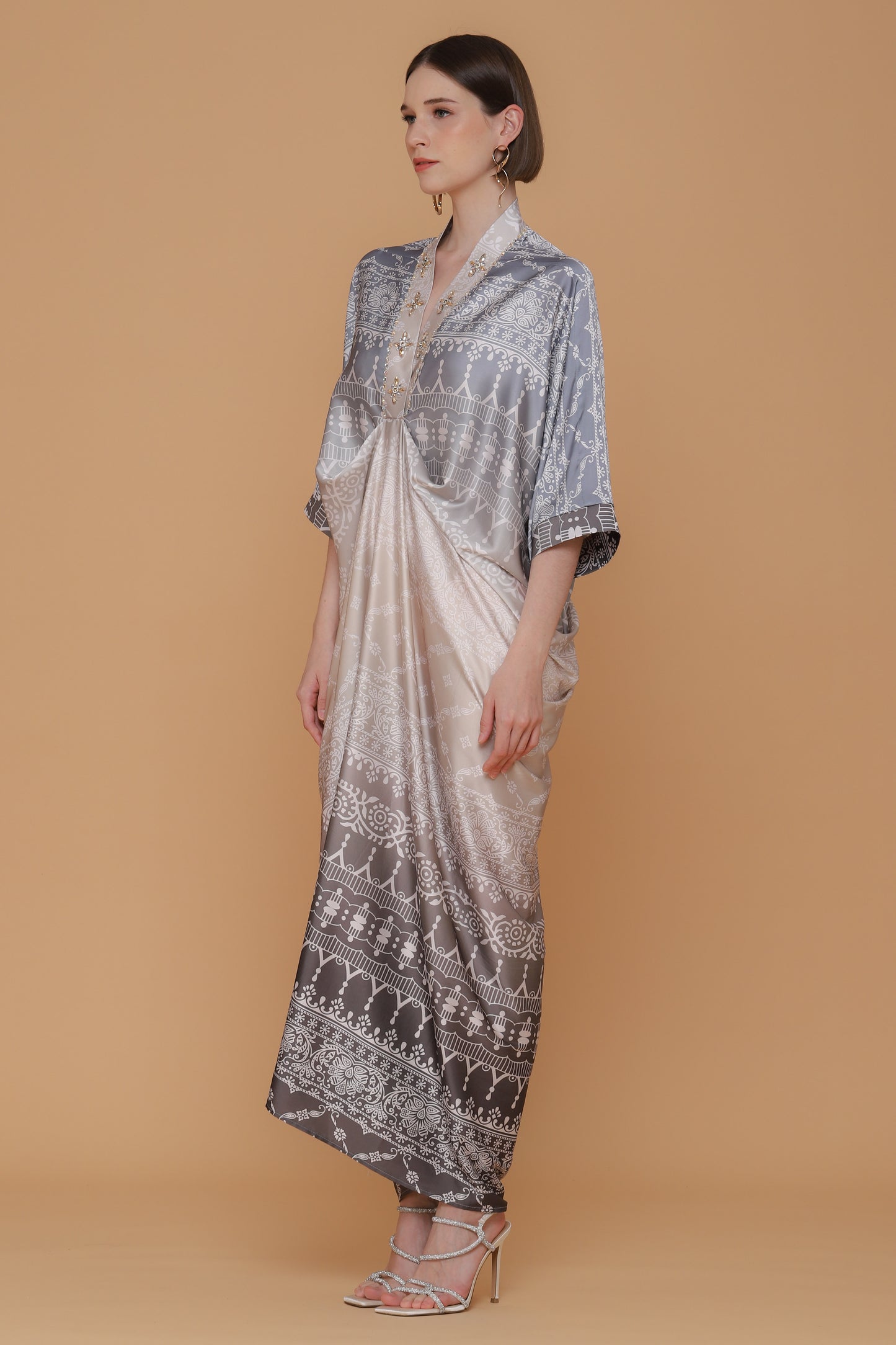 Humble - Greige Printed Kaftan