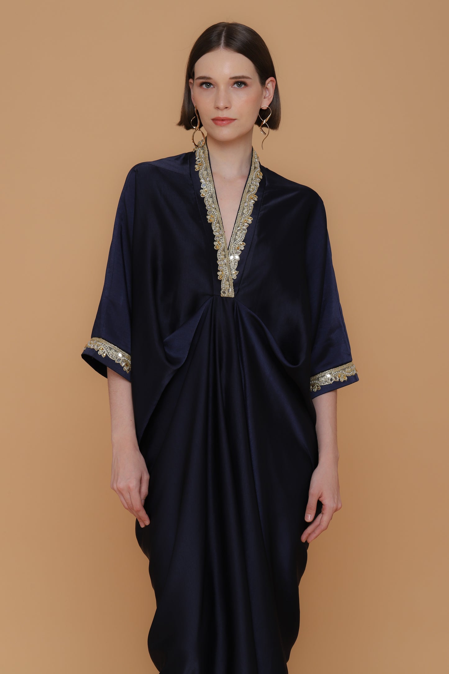 Humble - Navy Gold Kaftan