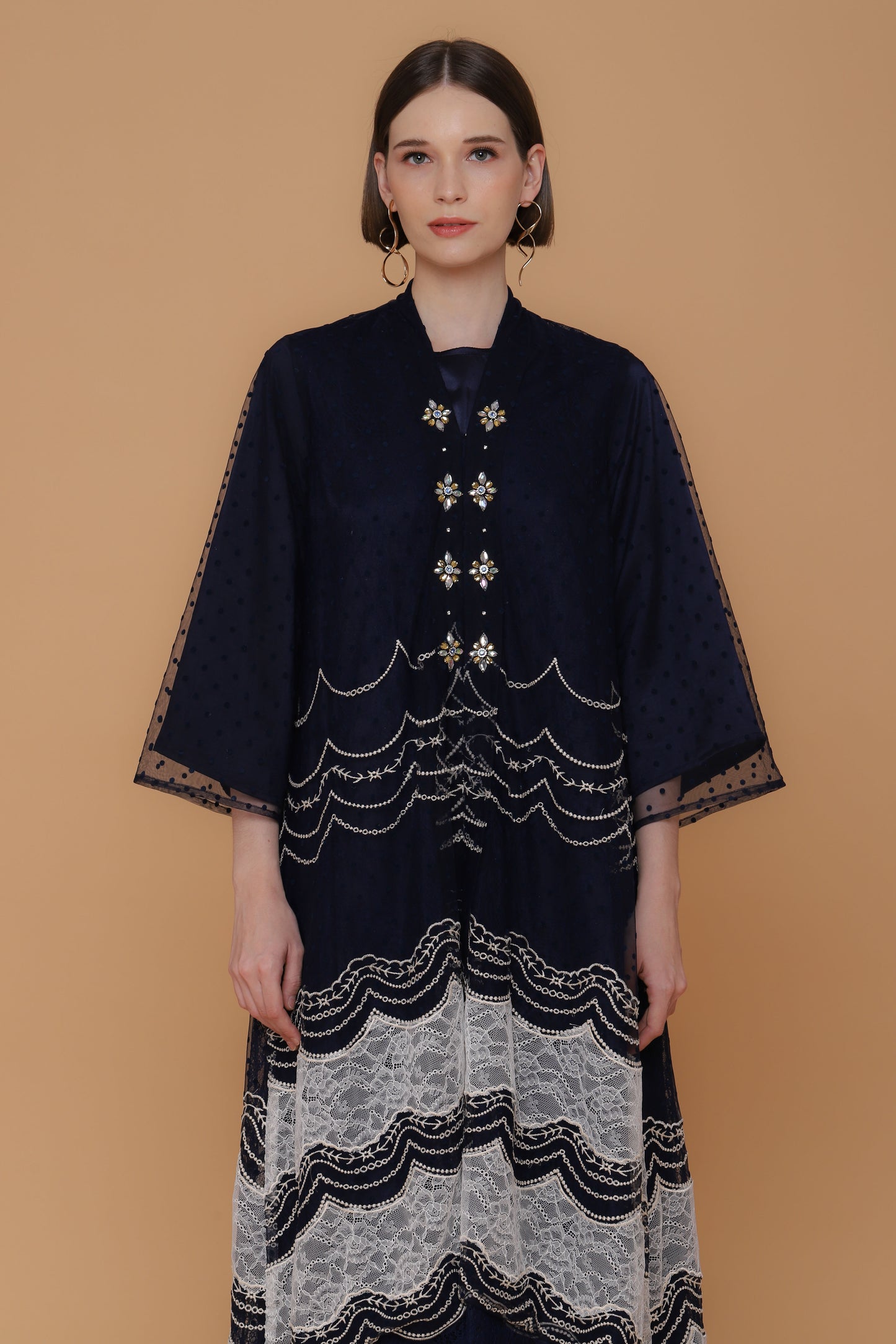 Loving - Navy Lace Dress