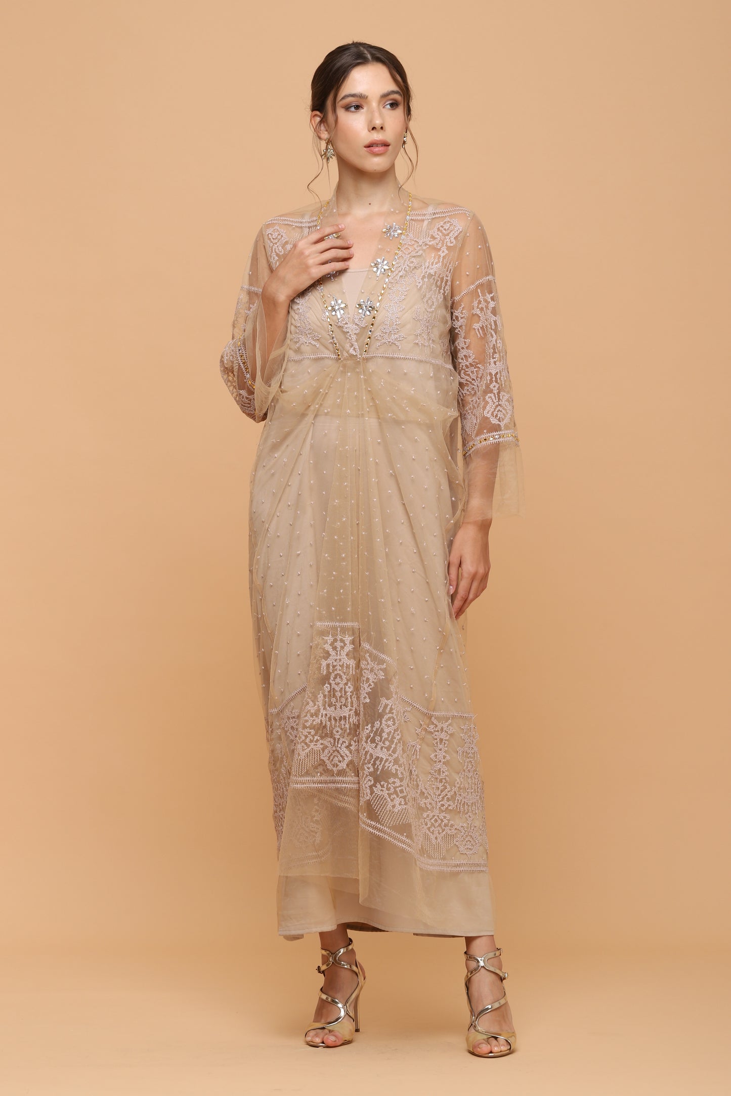 Humble - Soft Ethnic Lace Kaftan