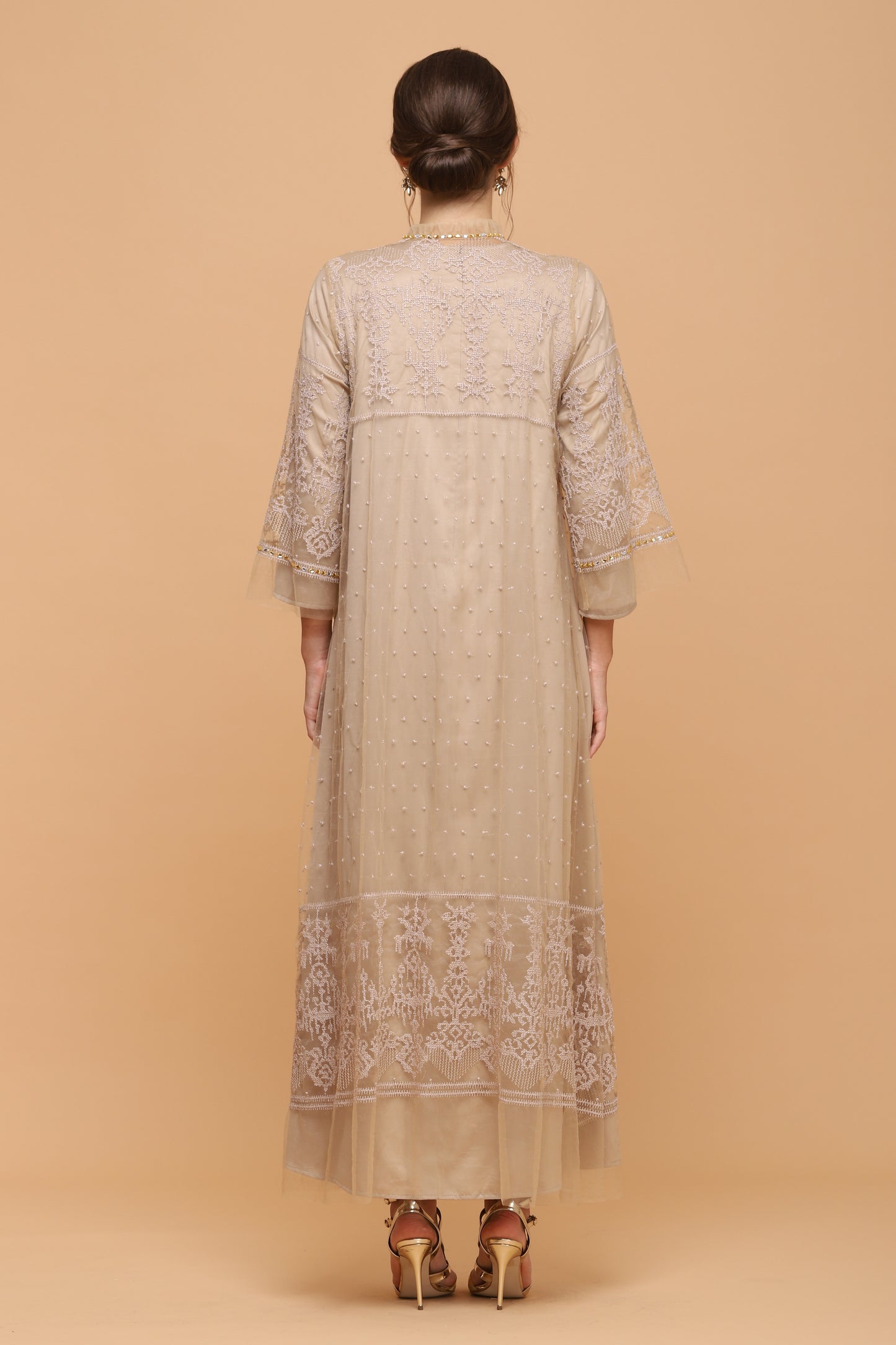 Fearless - Soft Ethnic Lace Maci Dress