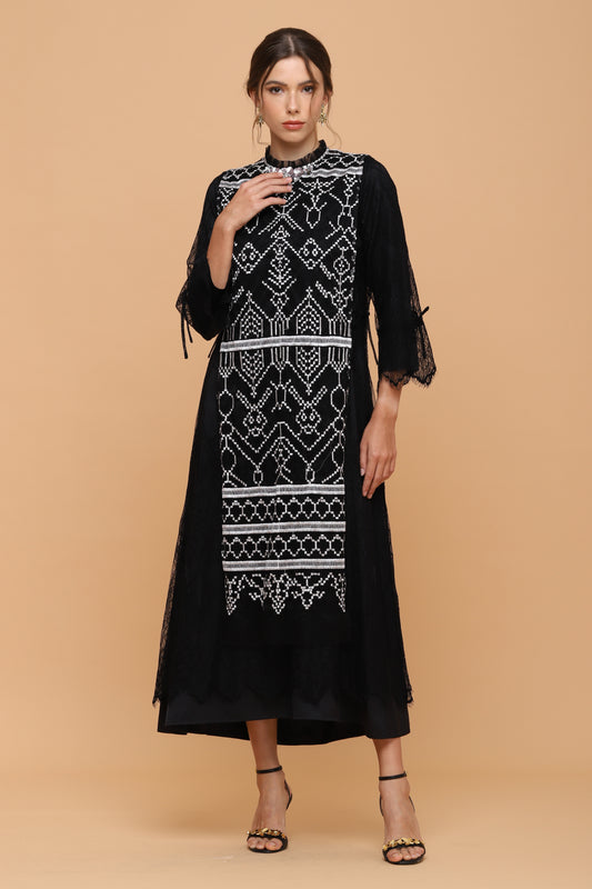 Brave - Black Ethnic Maxi Dress
